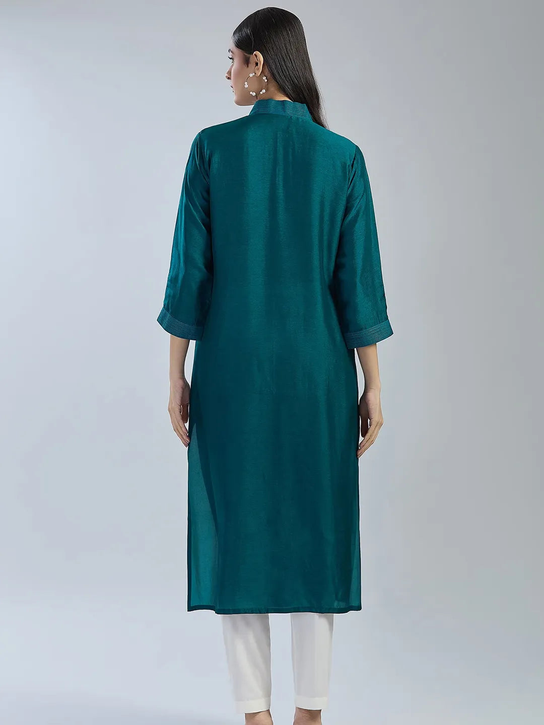 Blue X Green 3D Kurta