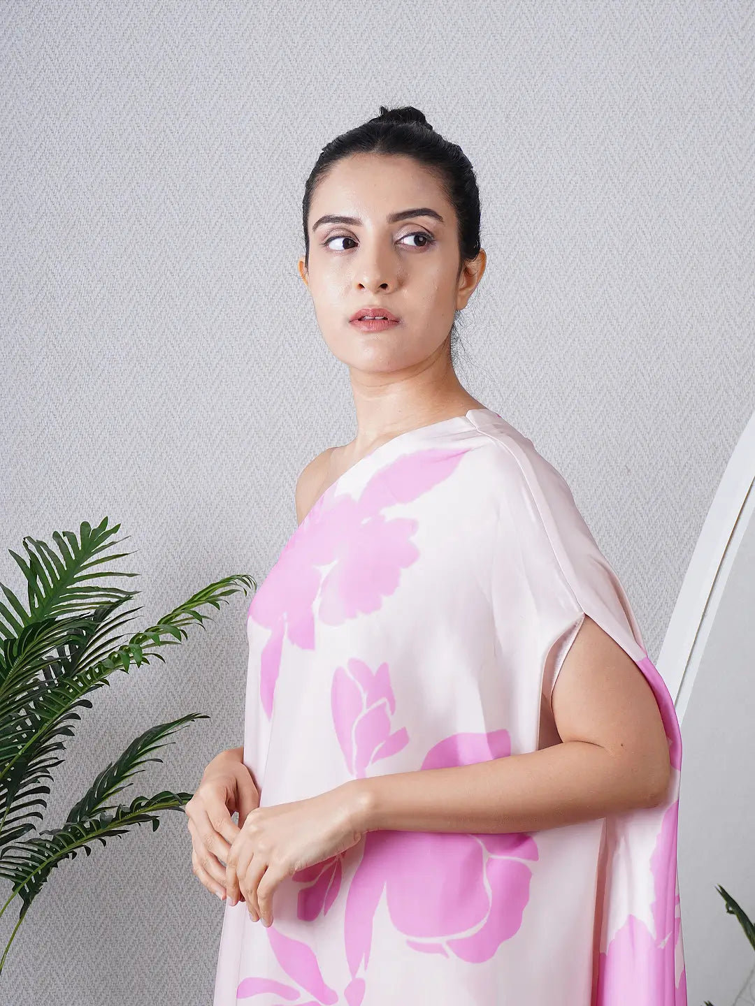 Candy Pink One Shoulder Co-ord Set