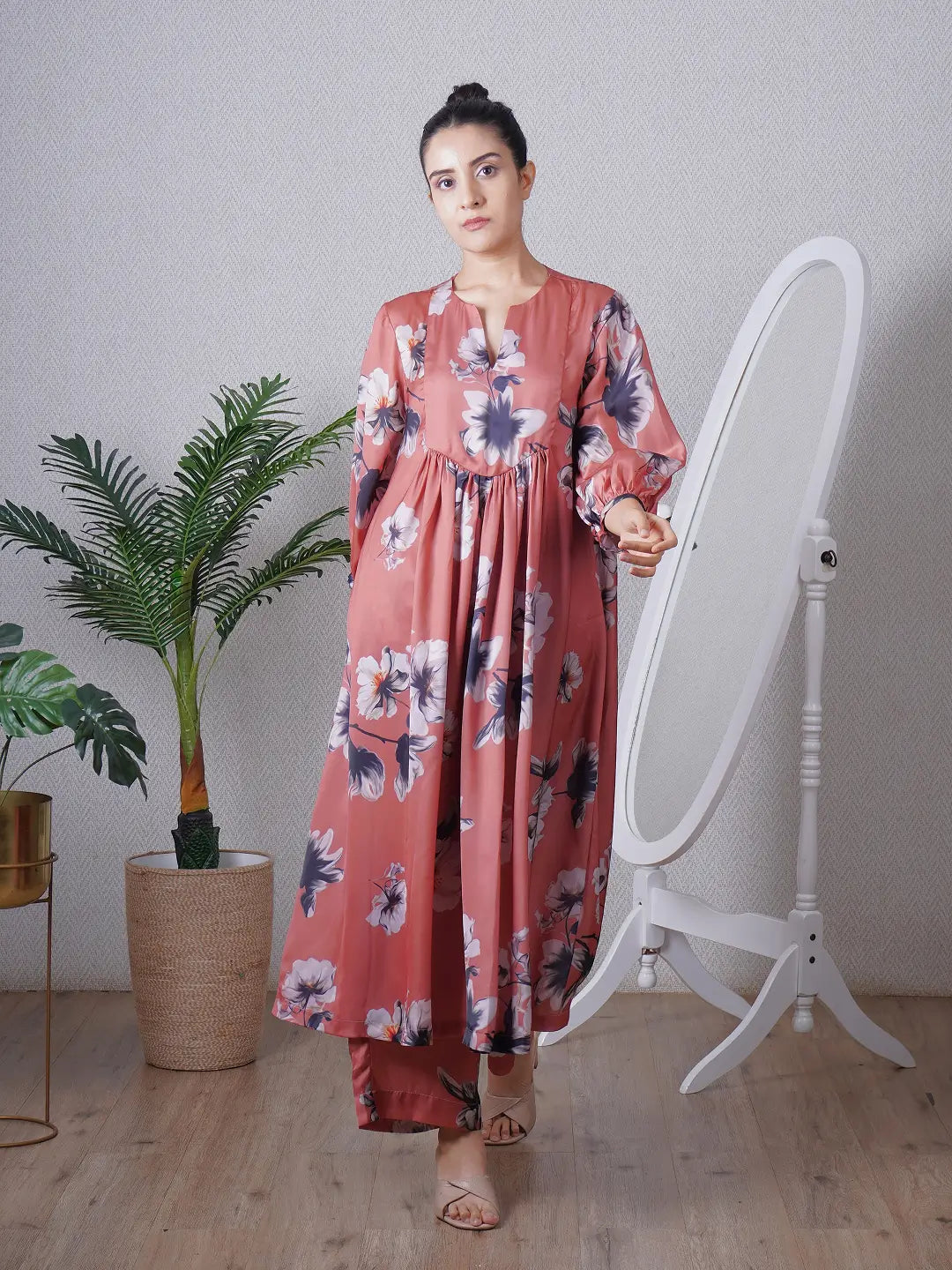 Mocha Yoke Co-ord Set