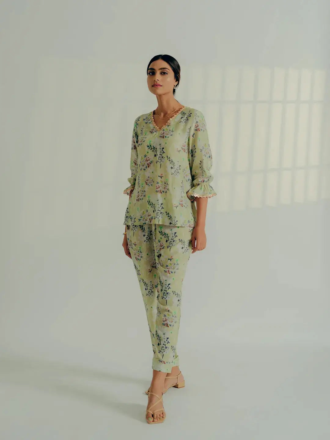 Sage floral co ord set