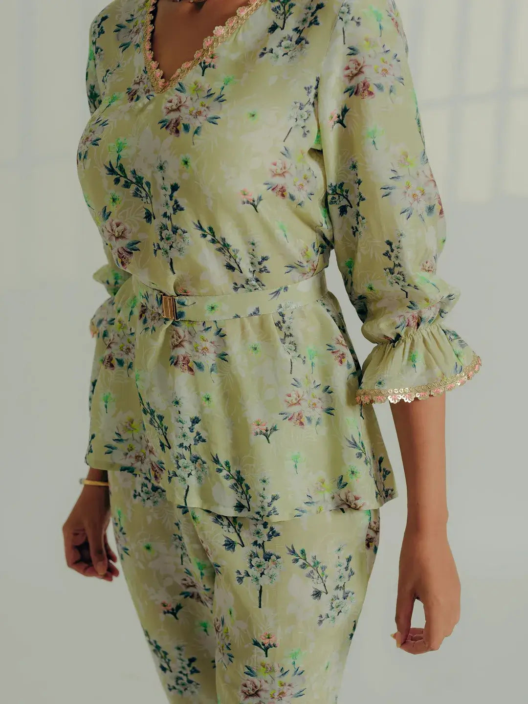 Sage floral co ord set