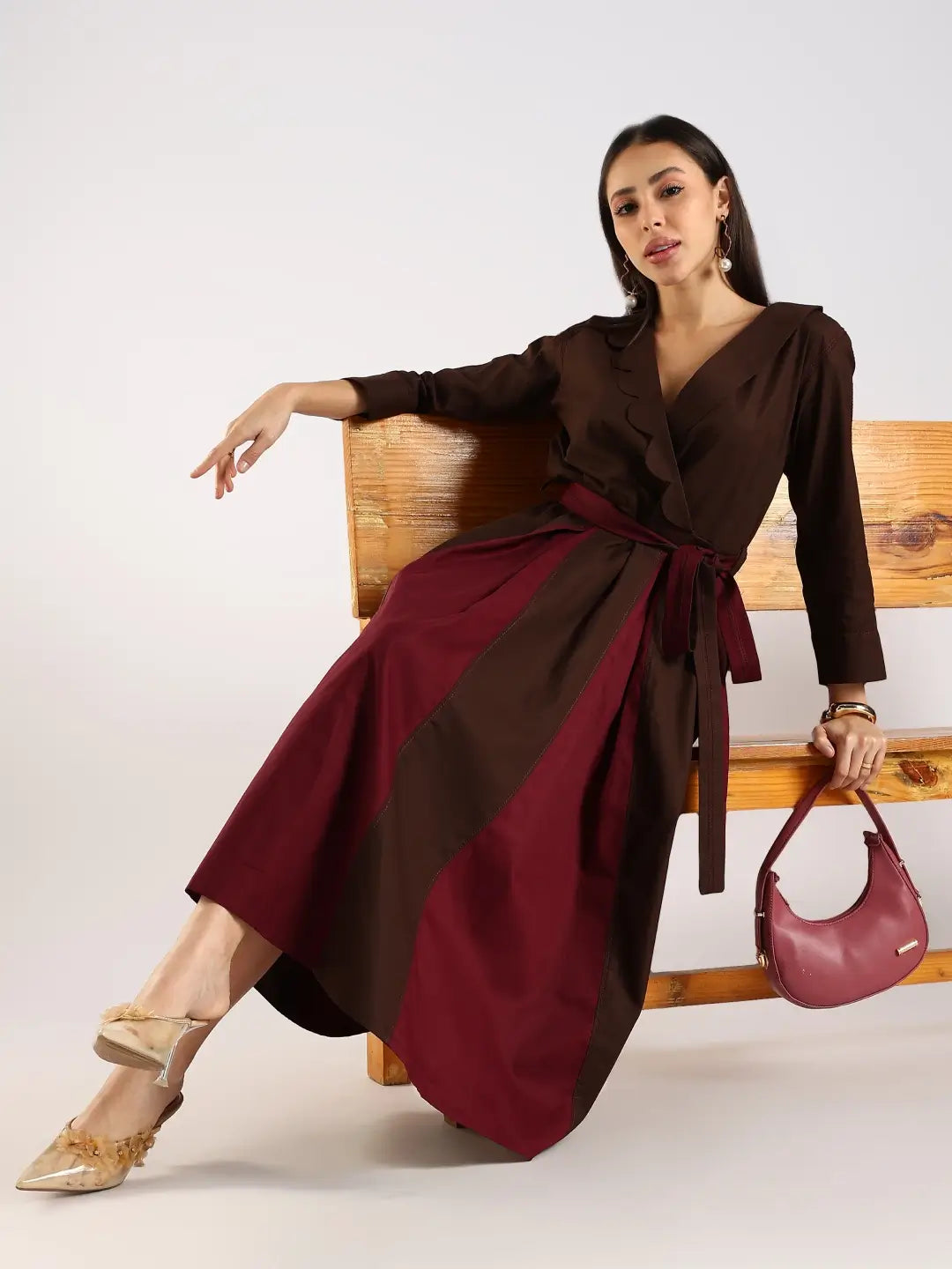 The Scallop Fold Dress