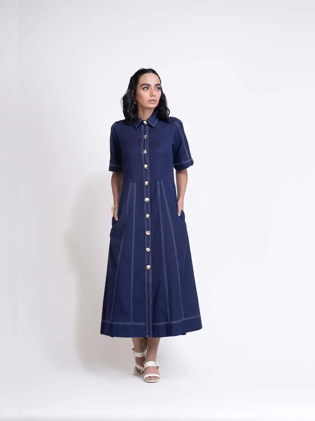 Sienna Shell Dress Blue