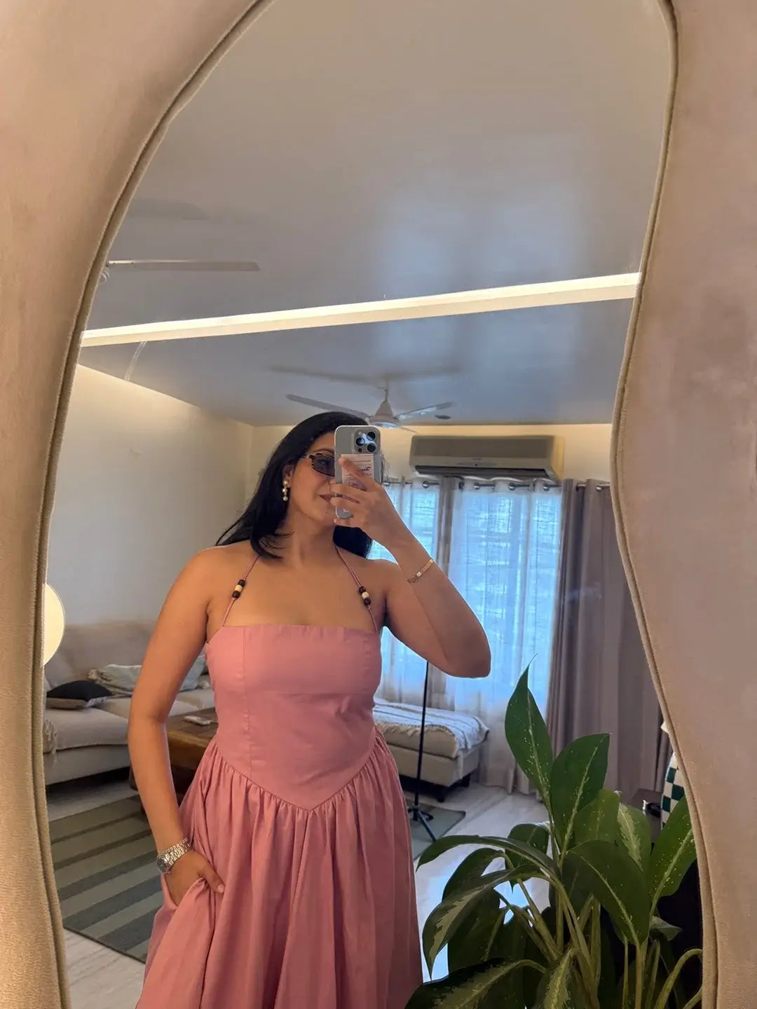 CANDY pink halter Dress