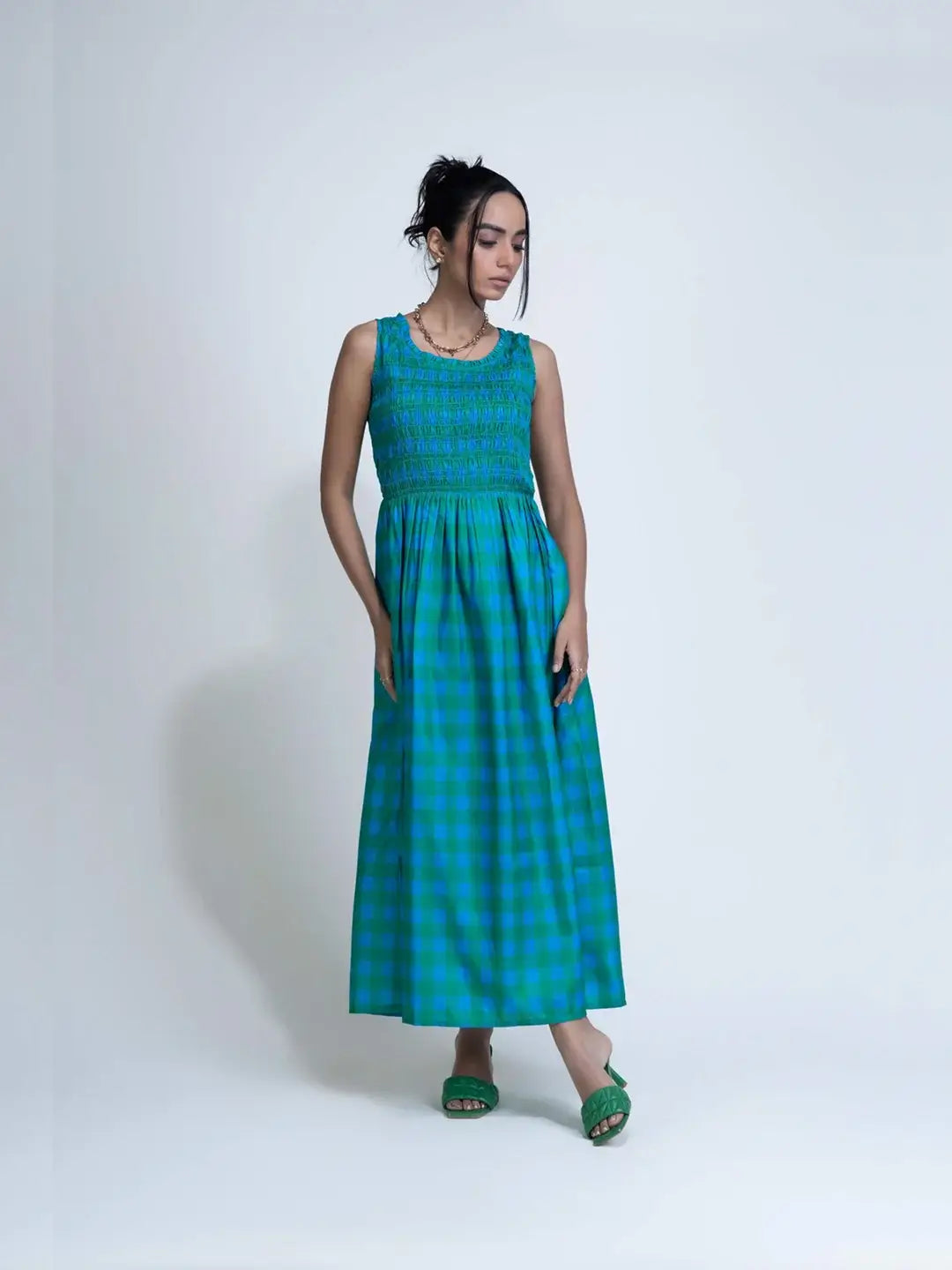 Checkered Dress Iris