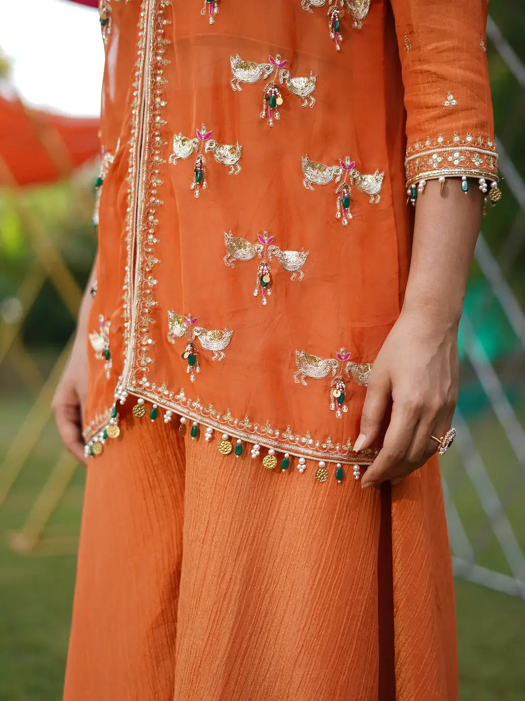 Pumpkin Orange Jacket Set