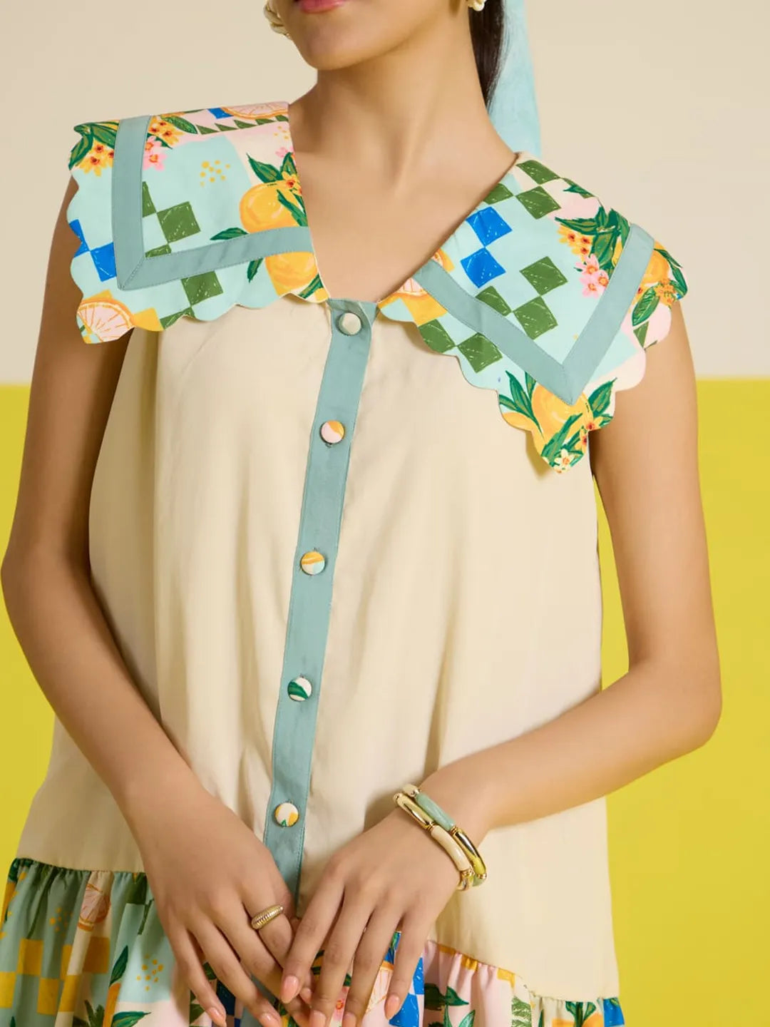 Sorrento collar statement dress
