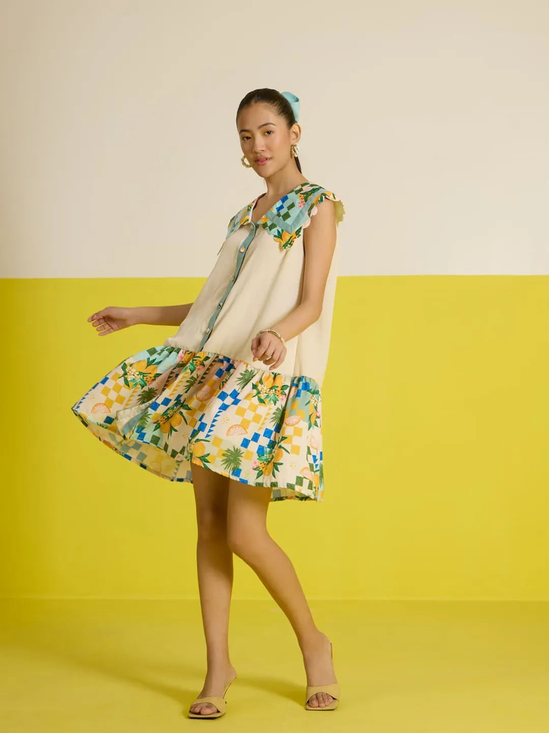 Sorrento collar statement dress