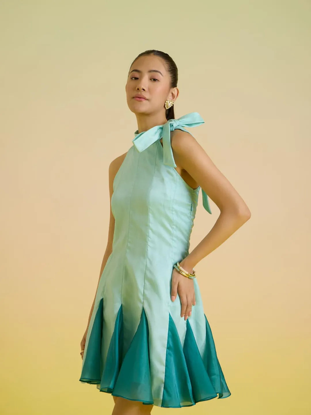 godet dress