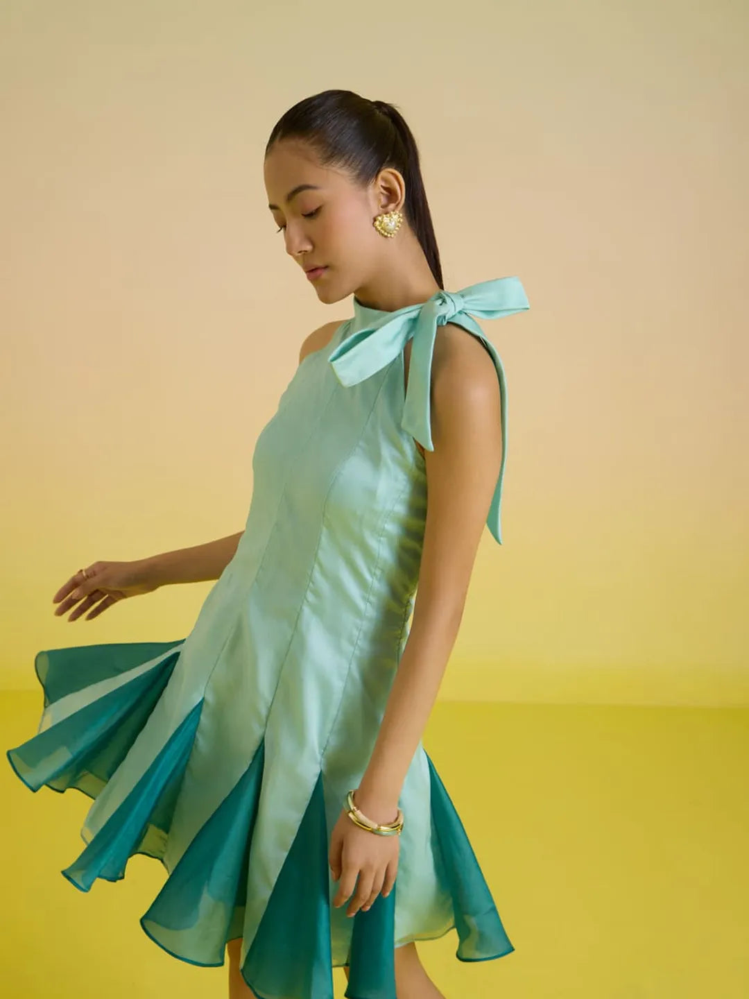 godet dress