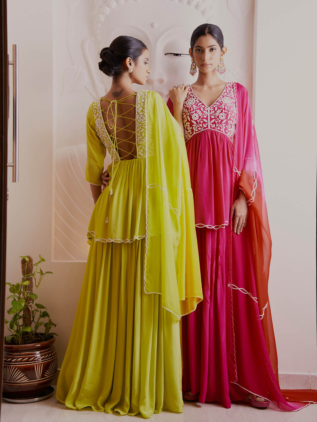 Parrot Green Kurti Set