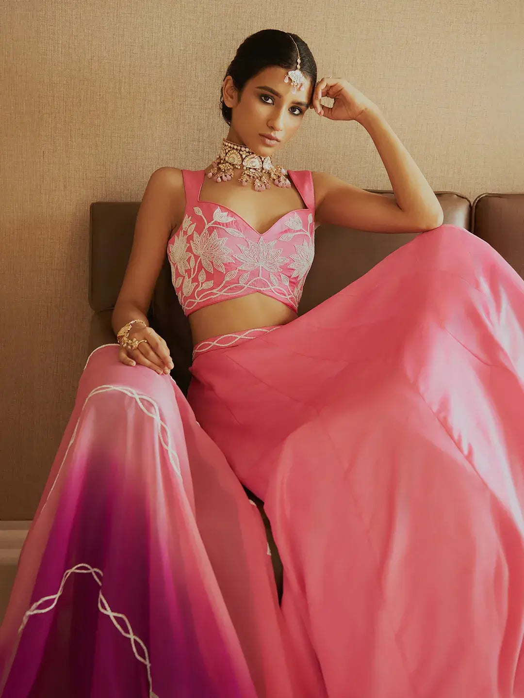 Baby Pink Lehenga Set