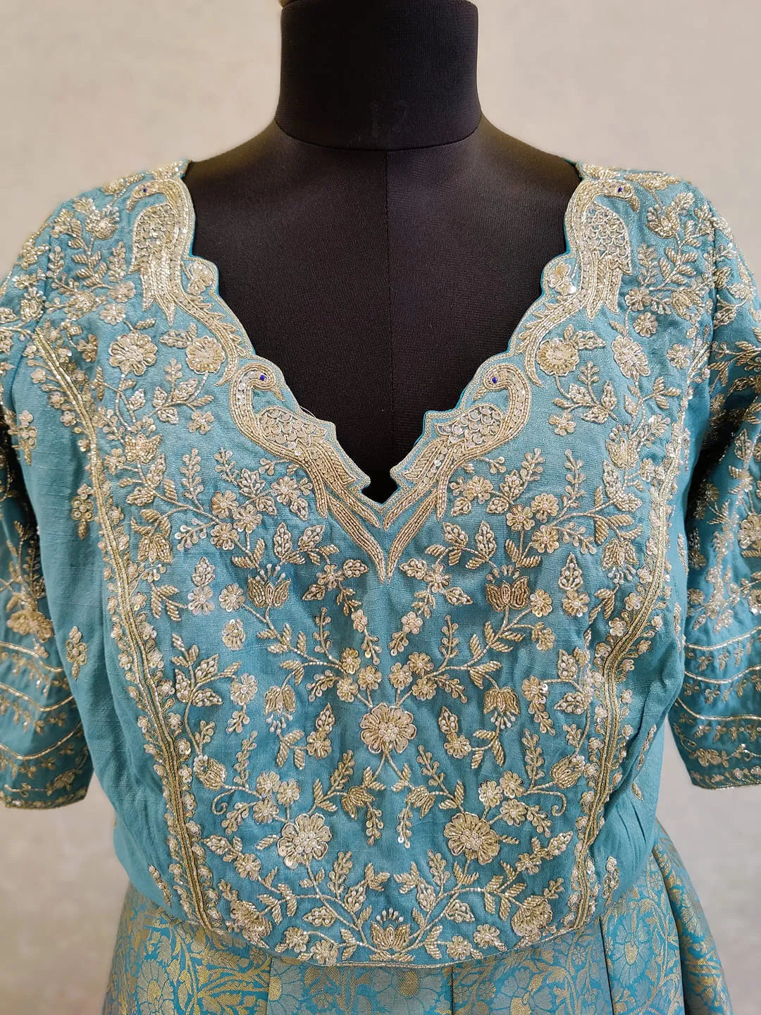 Kanjivaram and peacock lehenga