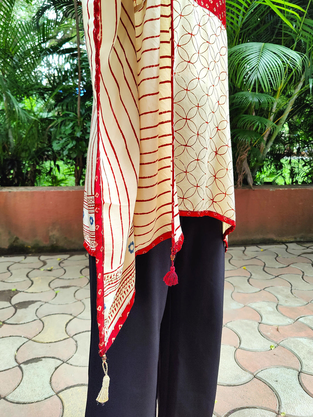 Ajarakh kaftan kurta