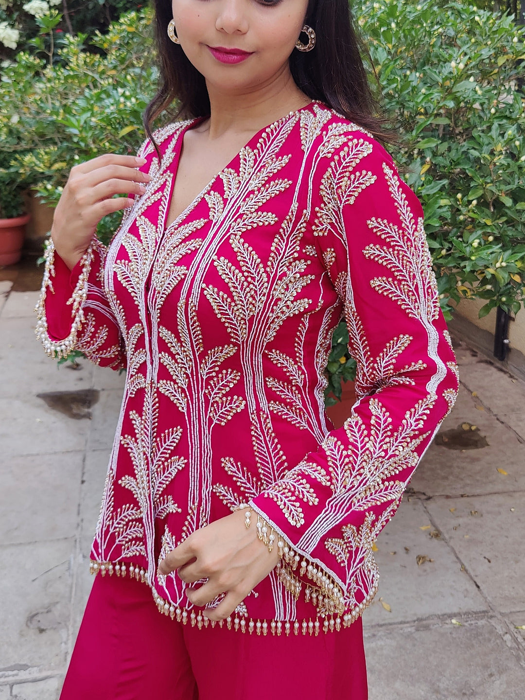 Embellished kurta Palazzo set