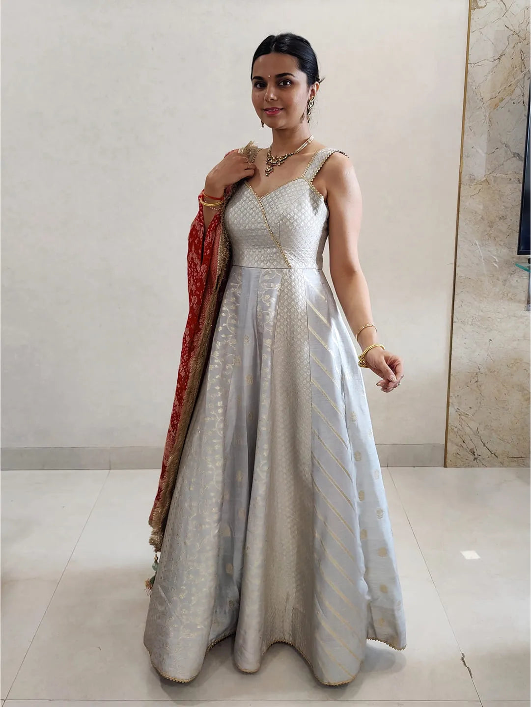 Multi design anarkali