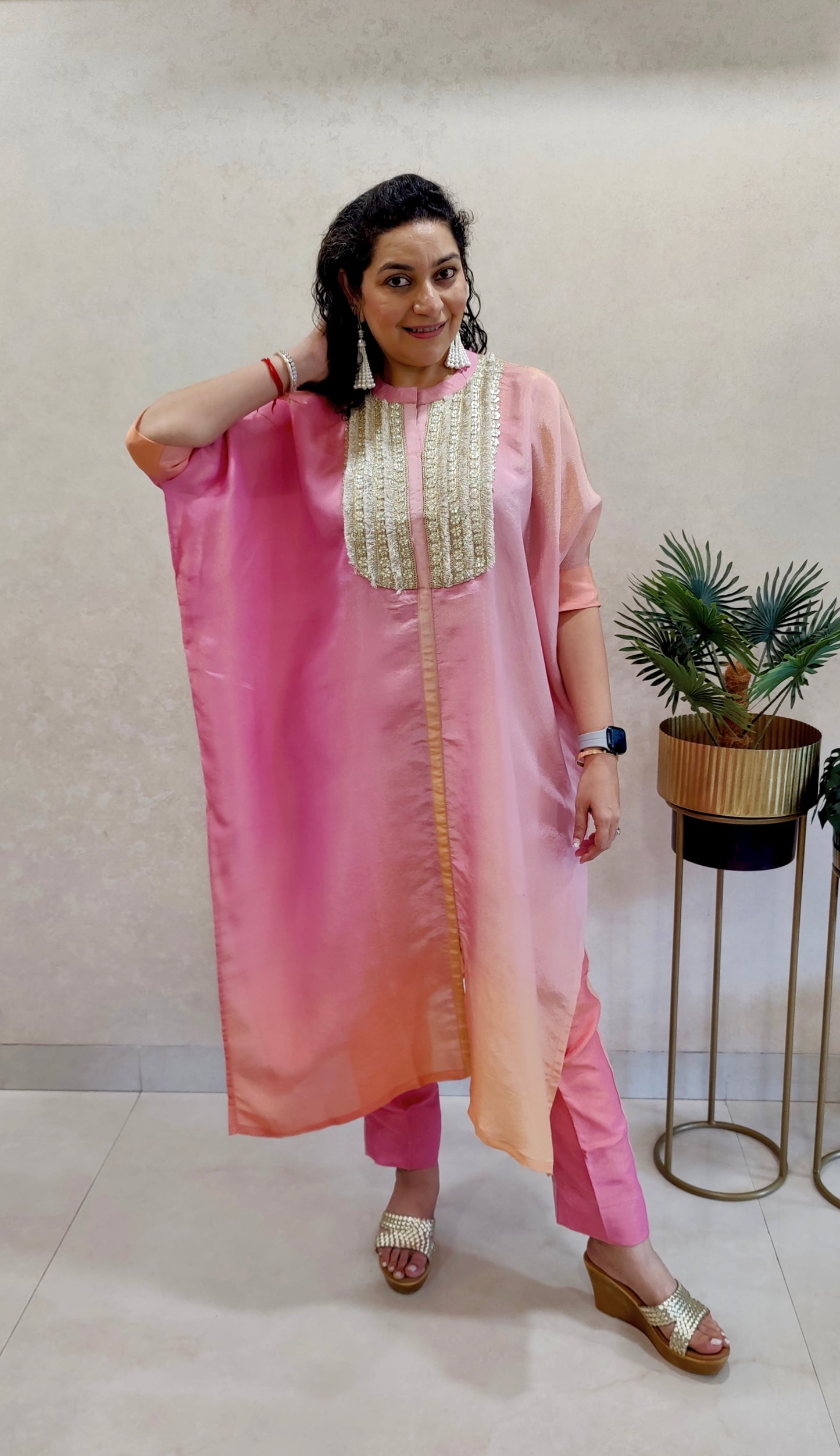 Shaded shimmer kurta