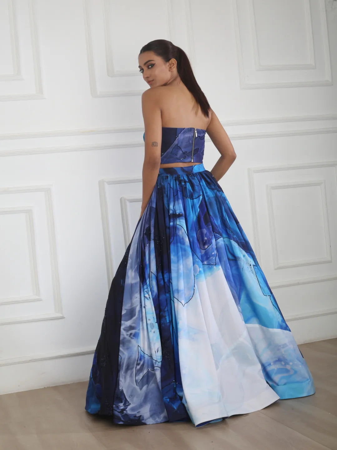 Tube Top Skirt Set