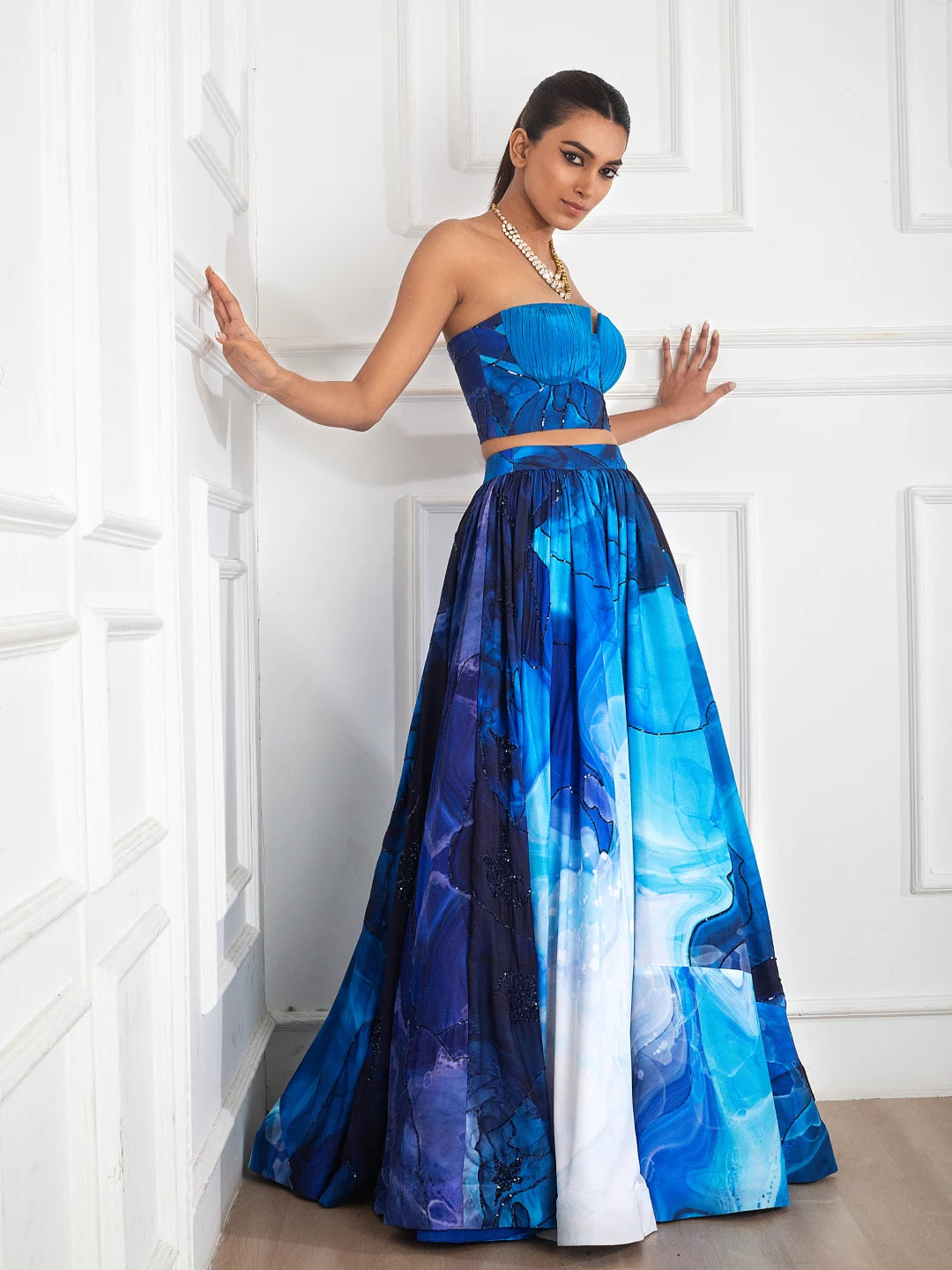 Tube Top Skirt Set
