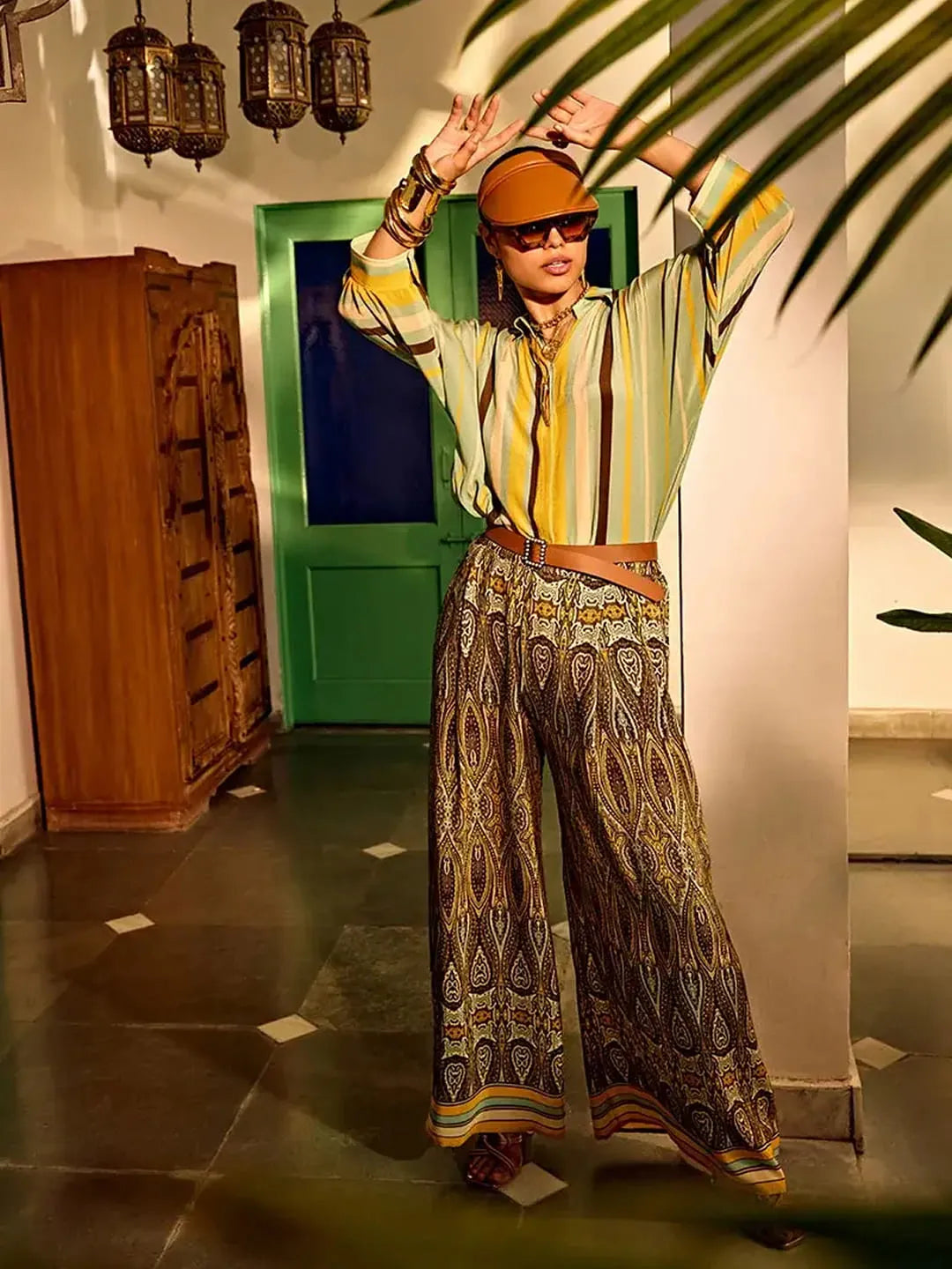 Olivia shirt & ivy wide pant