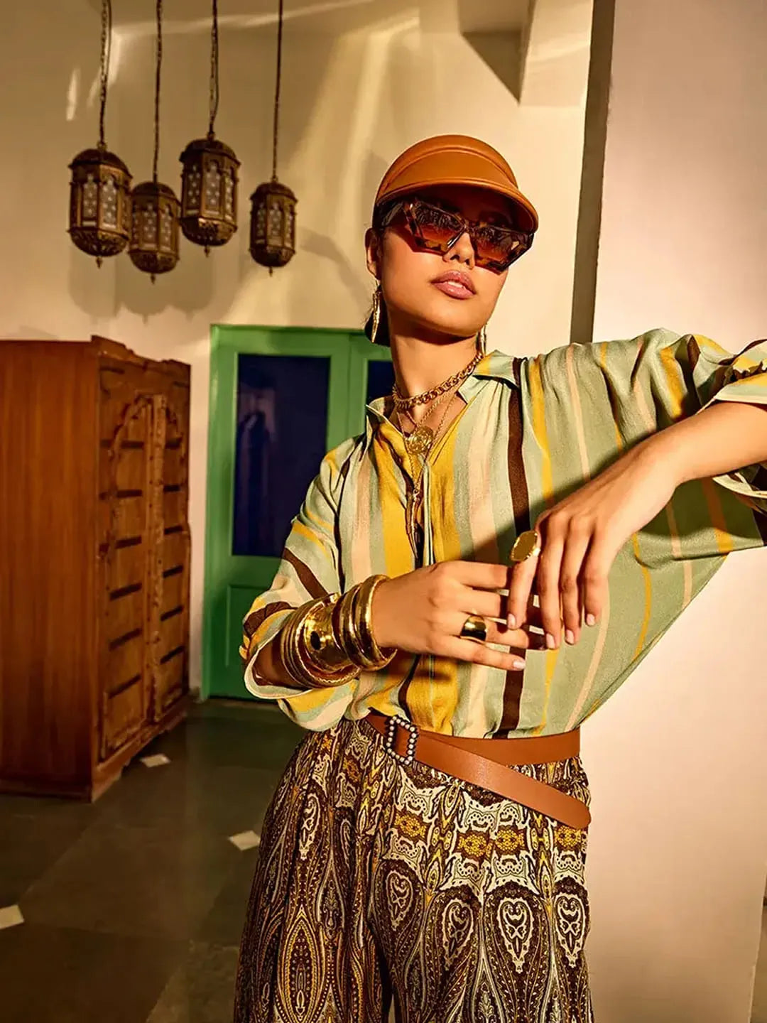 Olivia shirt & ivy wide pant