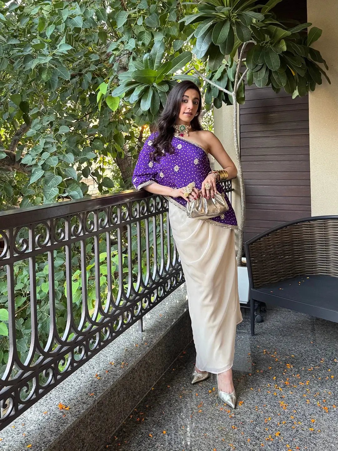 Bandhani Grace drape set