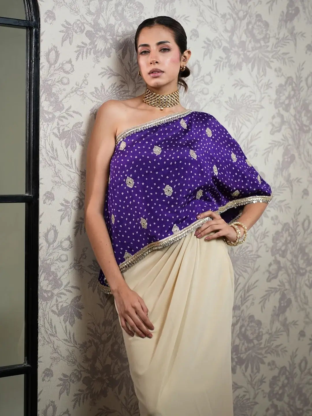 Bandhani Grace drape set