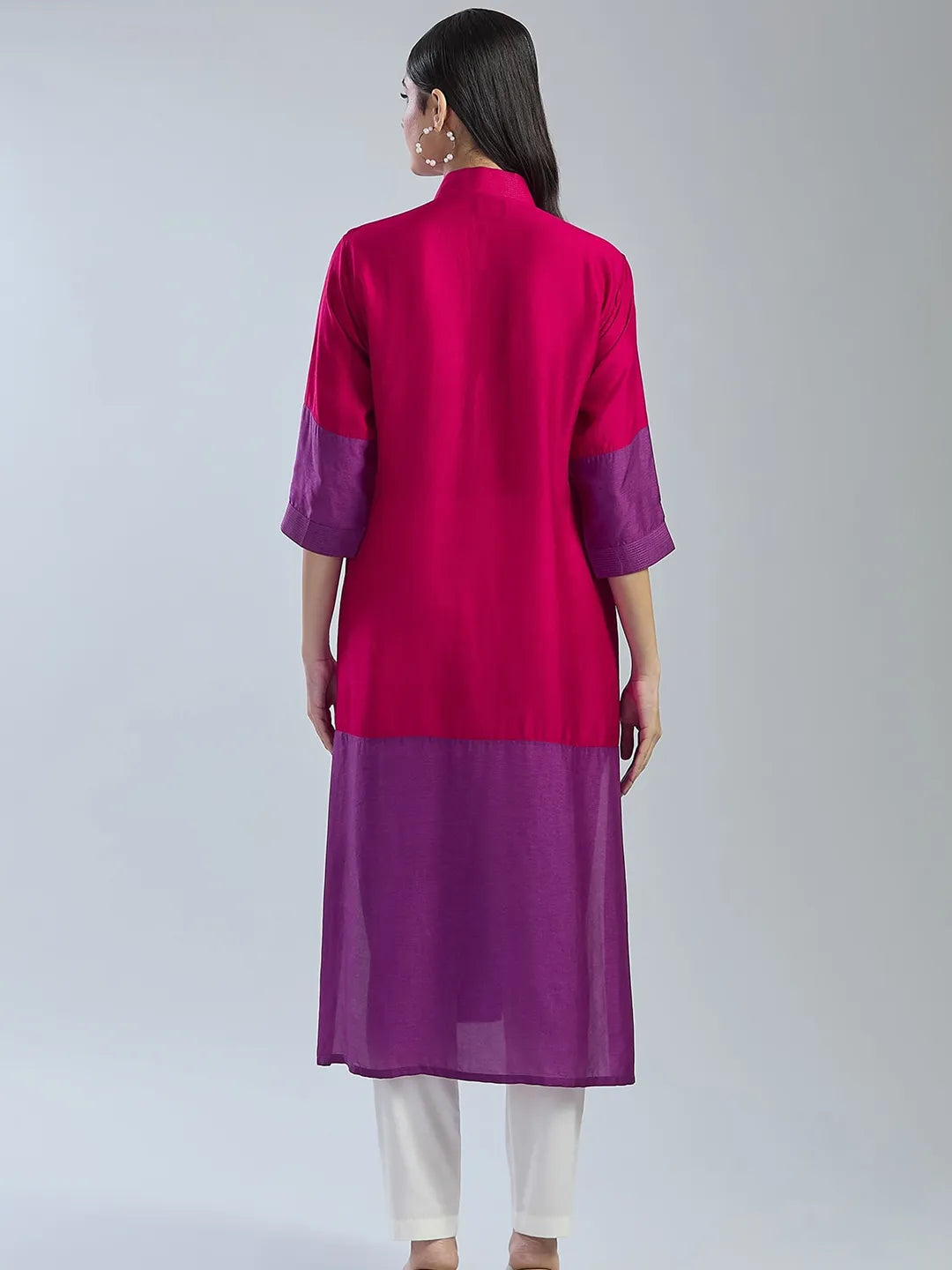 Wine X Purple 2D Kurta