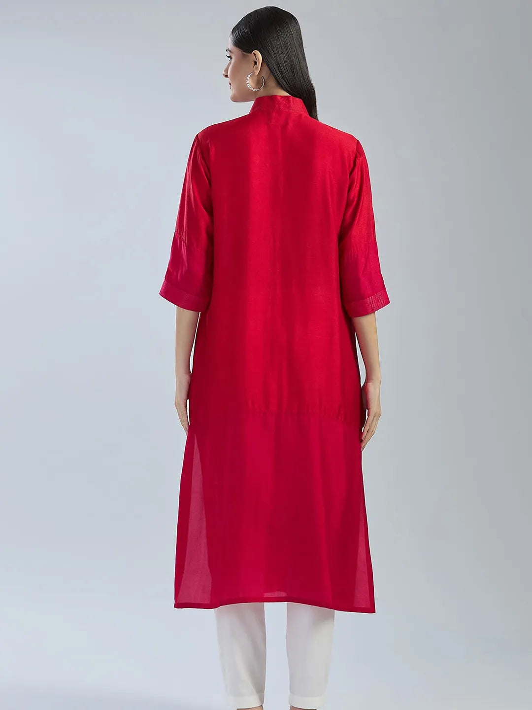 Red X Pink 2D Kurta