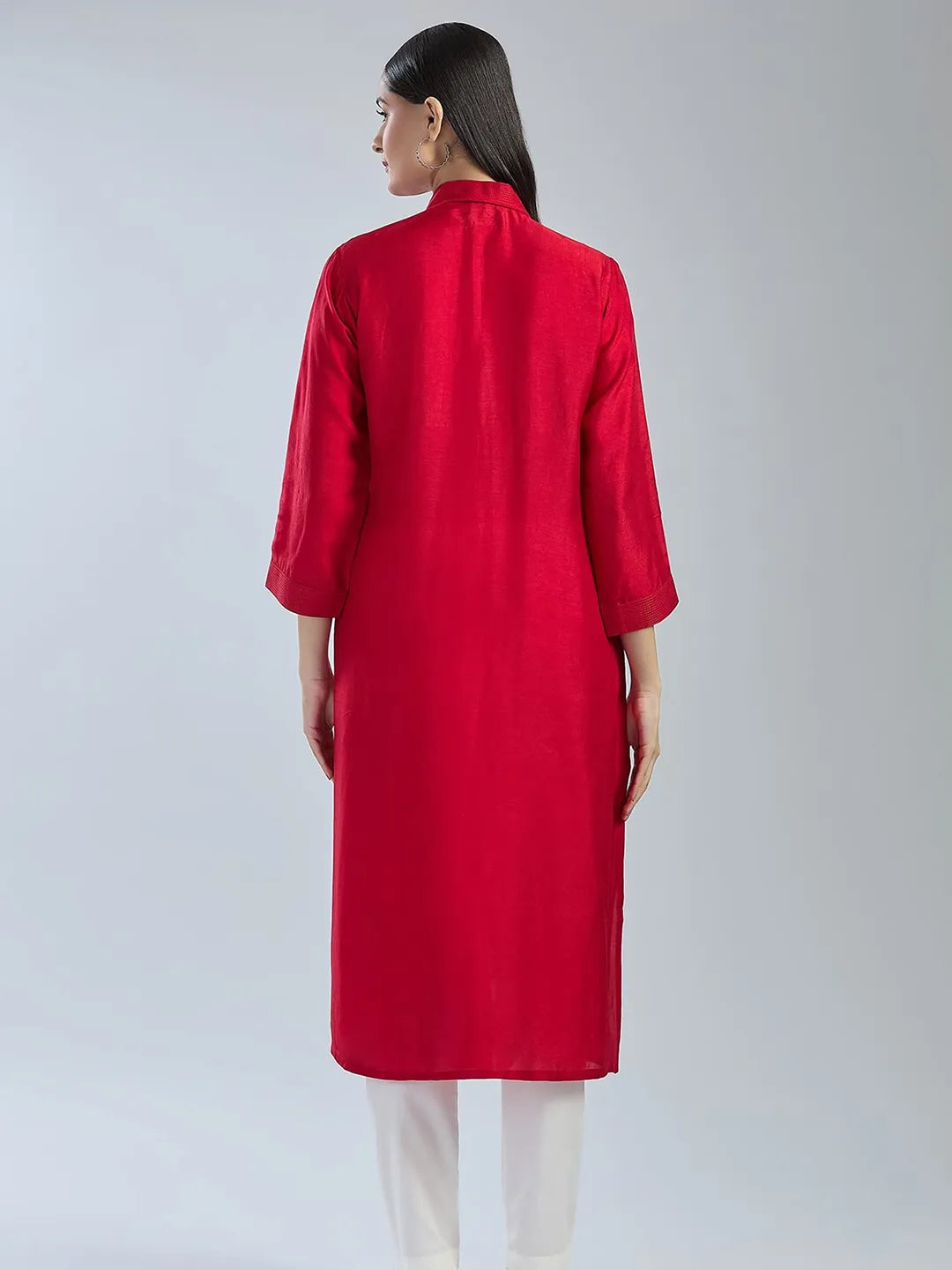 Wine X Rust 3D Kurta