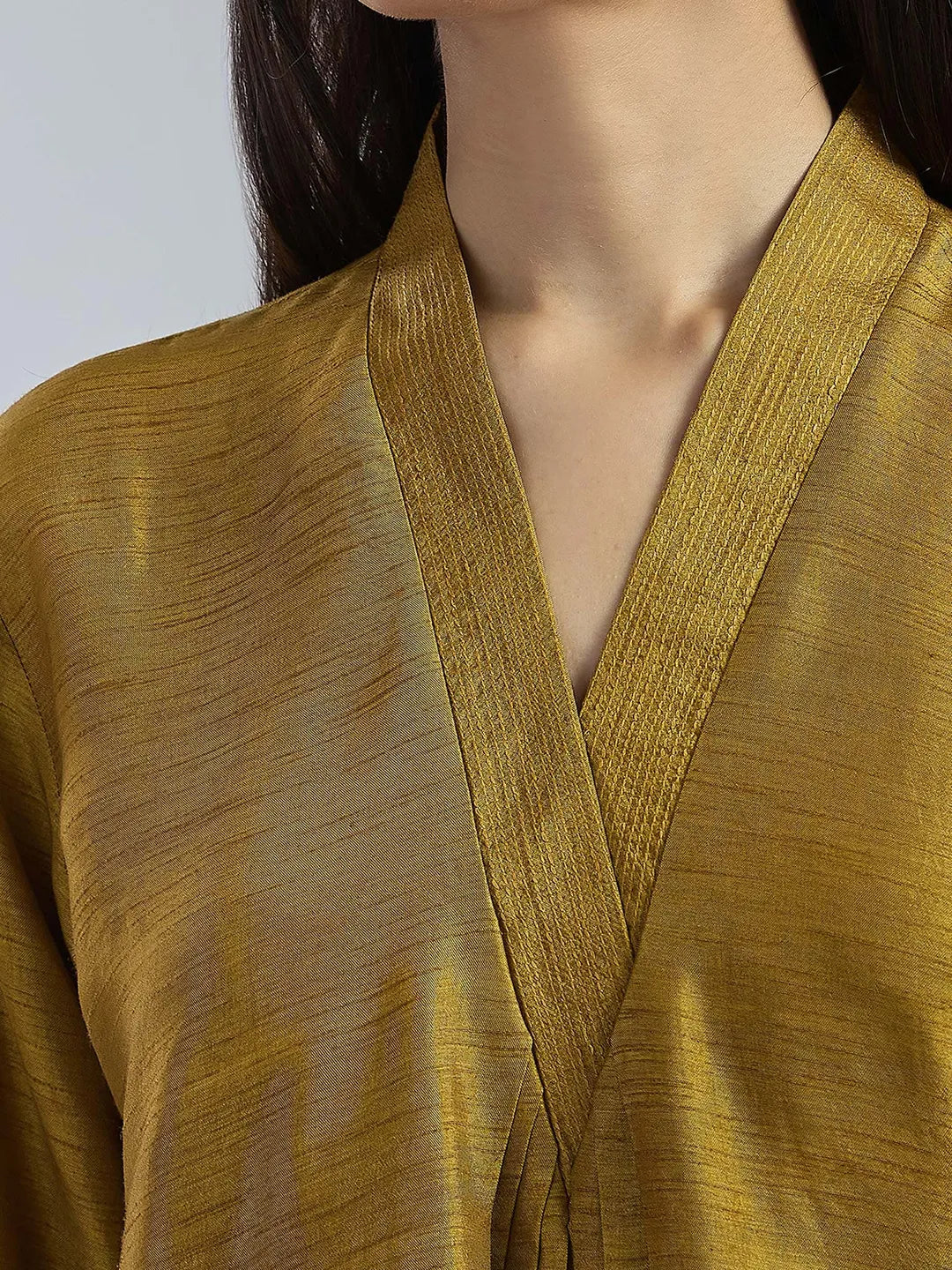 Yellow X Brown 3D Kurta