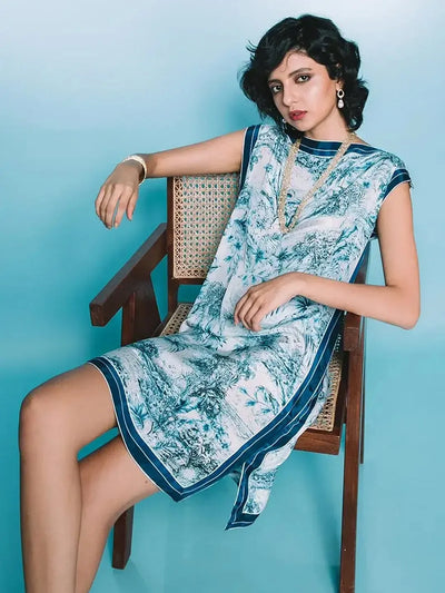 Porcelain shift dress