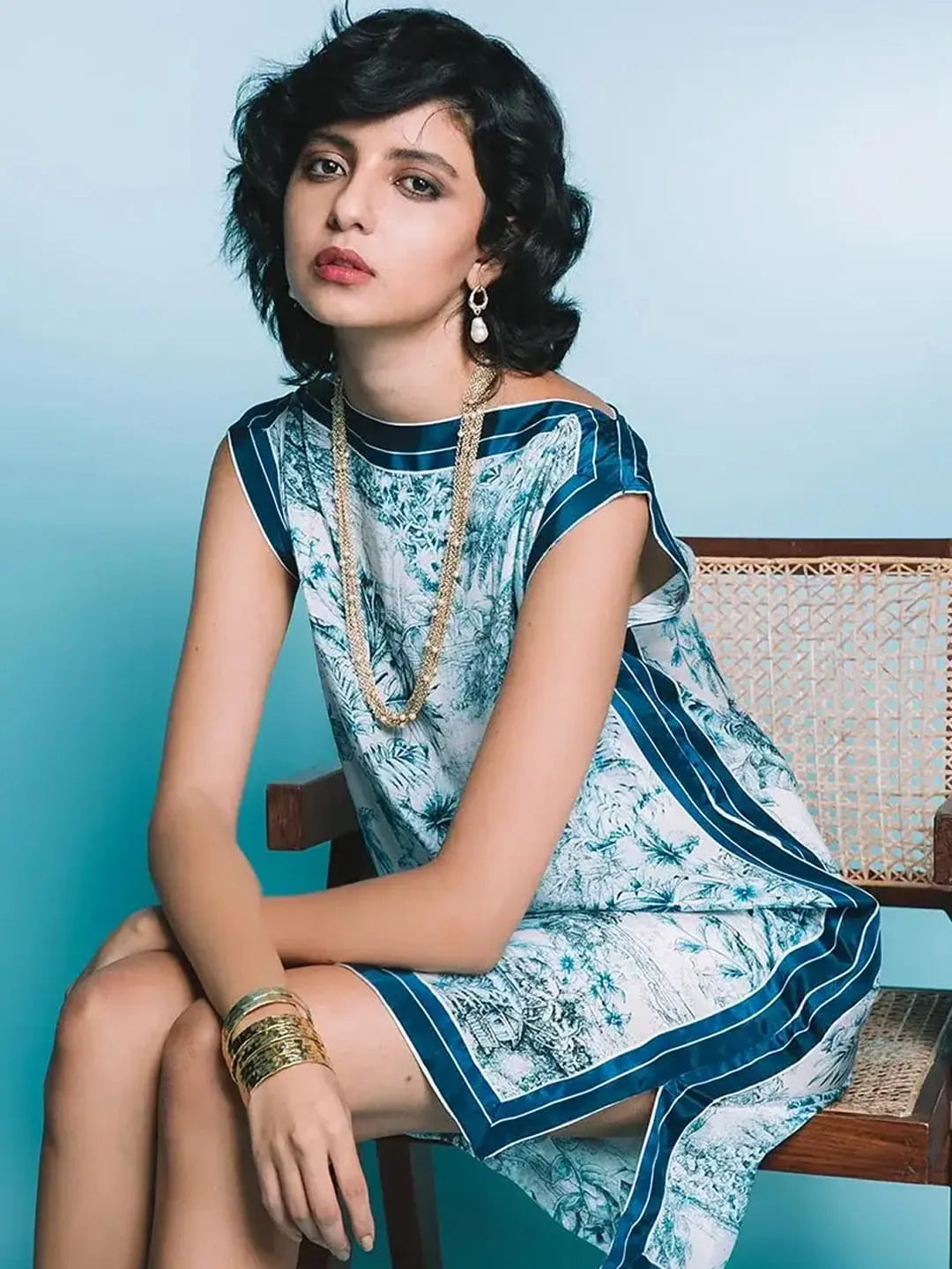 Porcelain shift dress