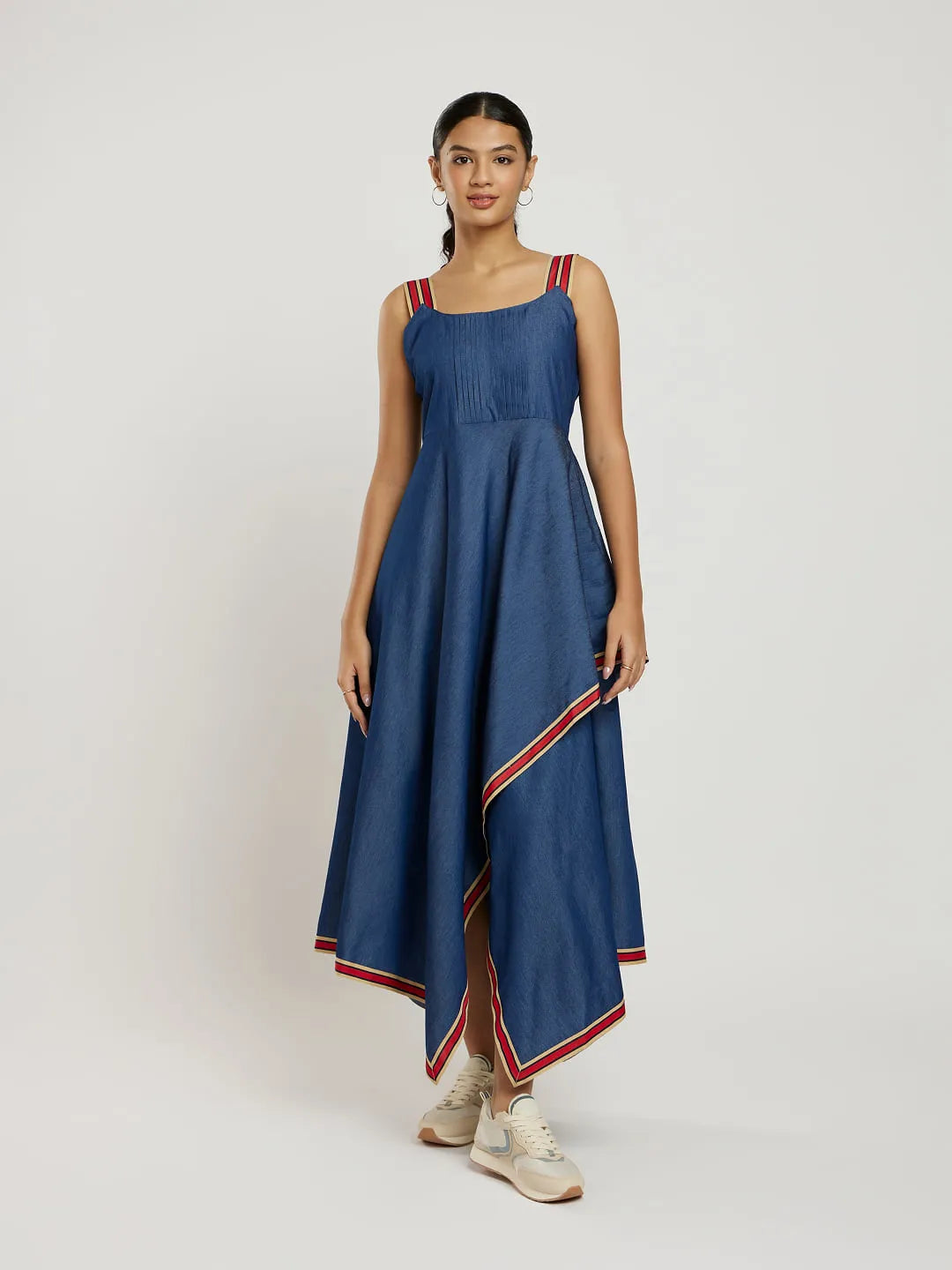 Soft Denim Layered Dress