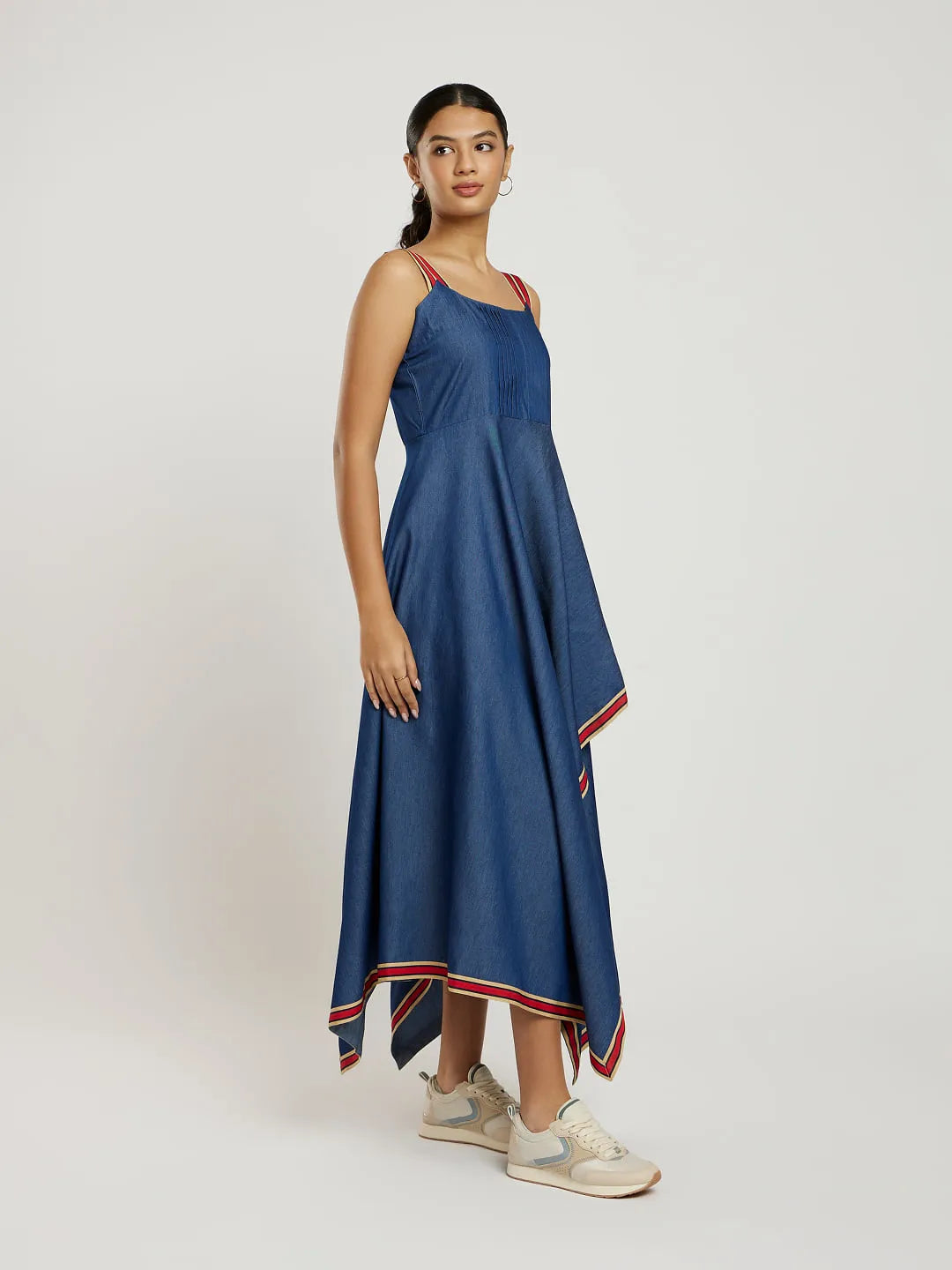 Soft Denim Layered Dress