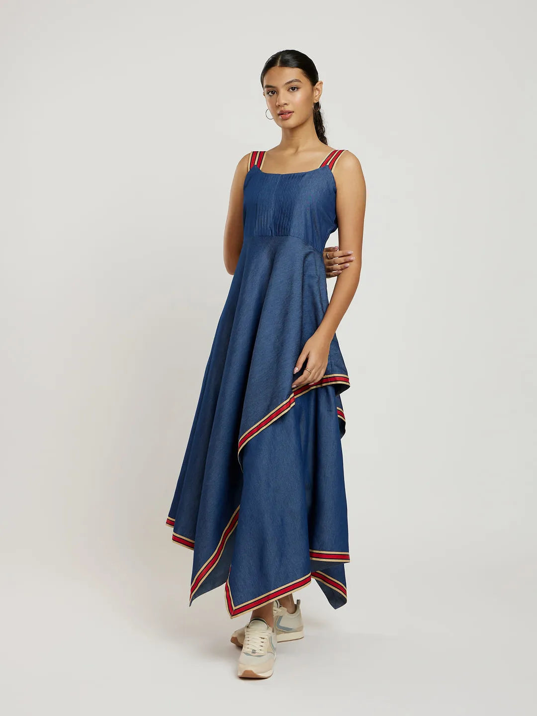 Soft Denim Layered Dress