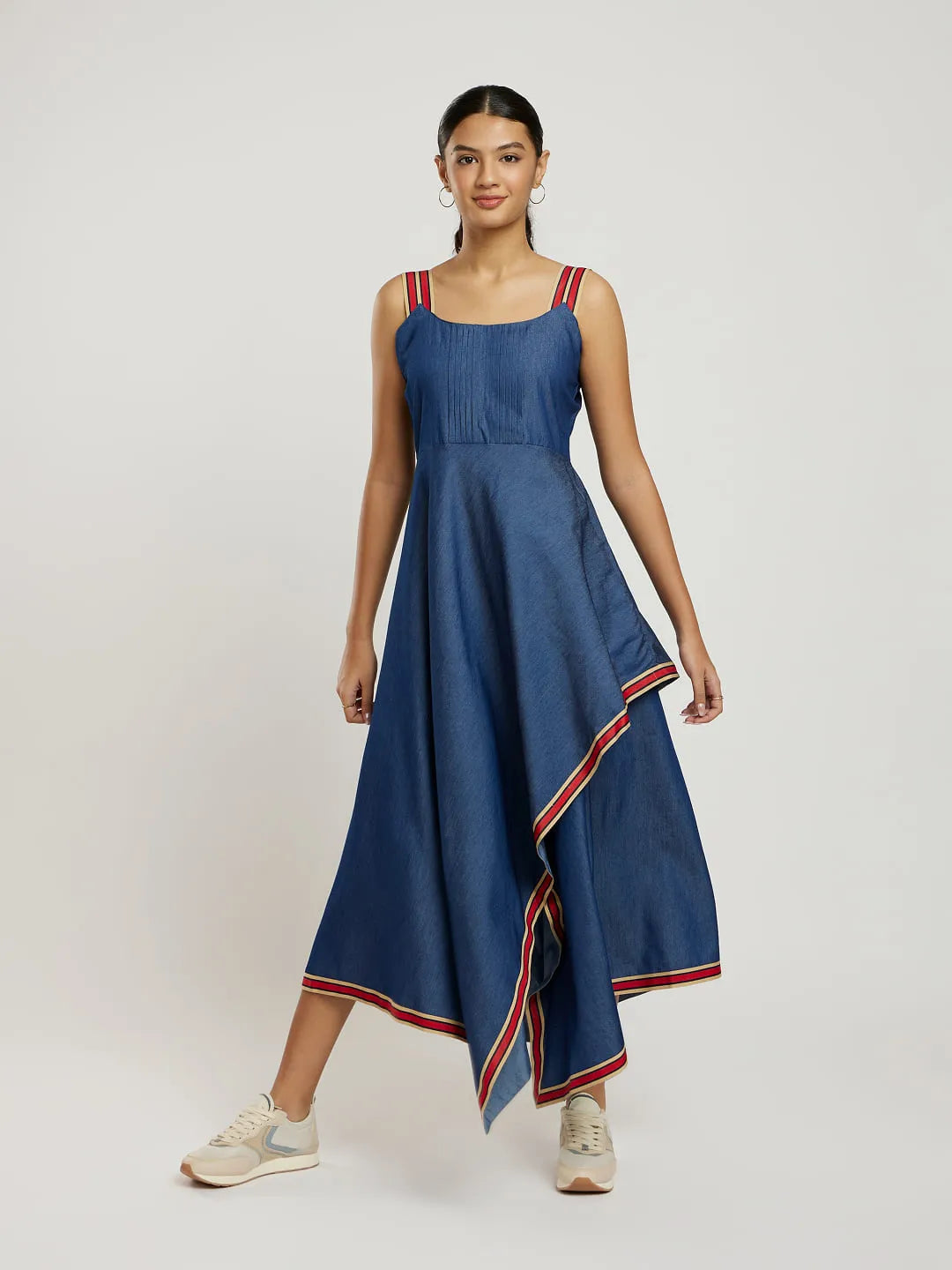 Soft Denim Layered Dress