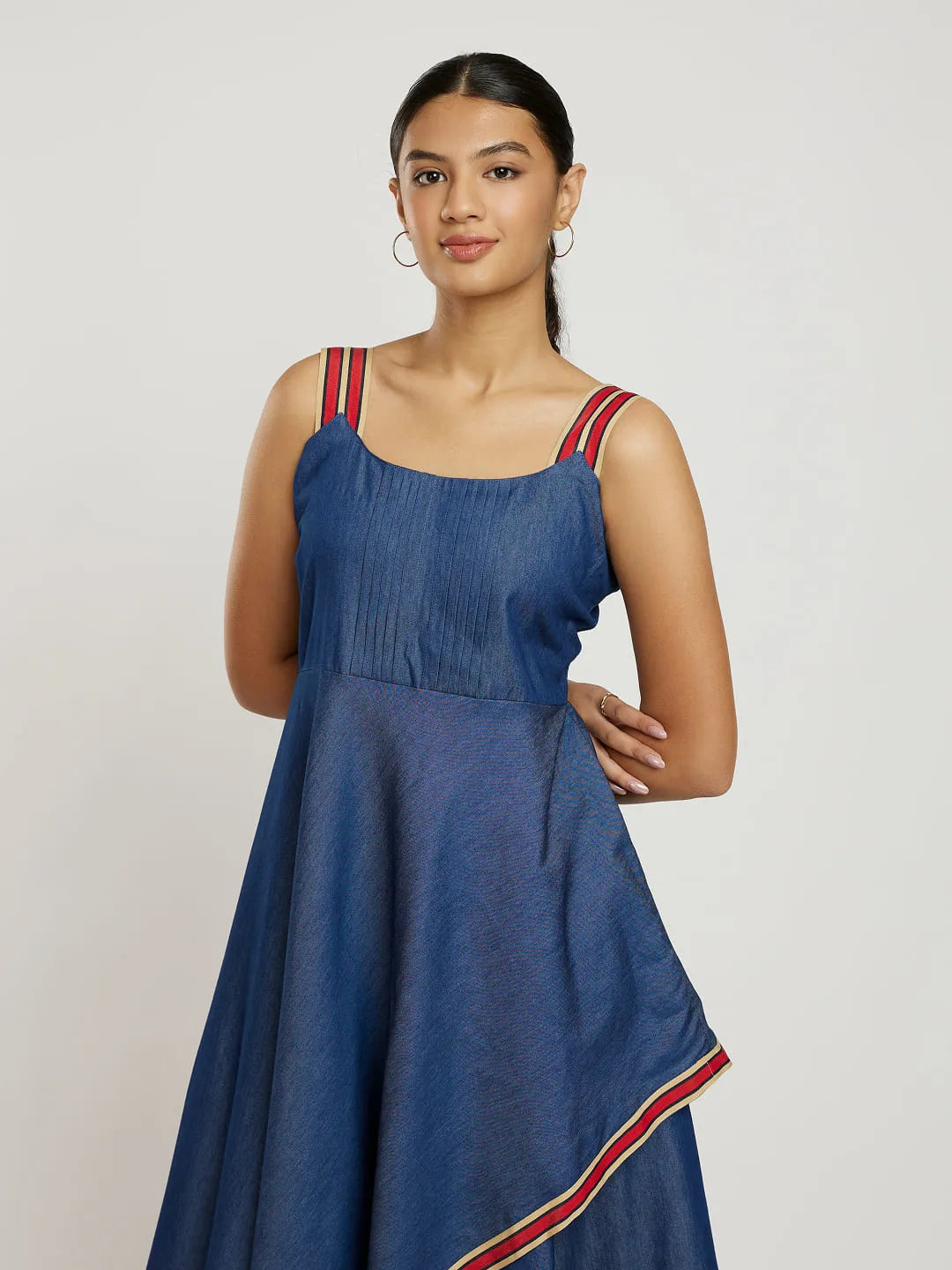 Soft Denim Layered Dress
