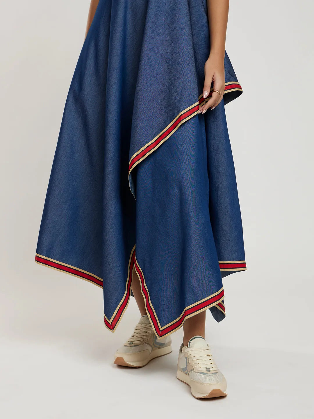 Soft Denim Layered Dress