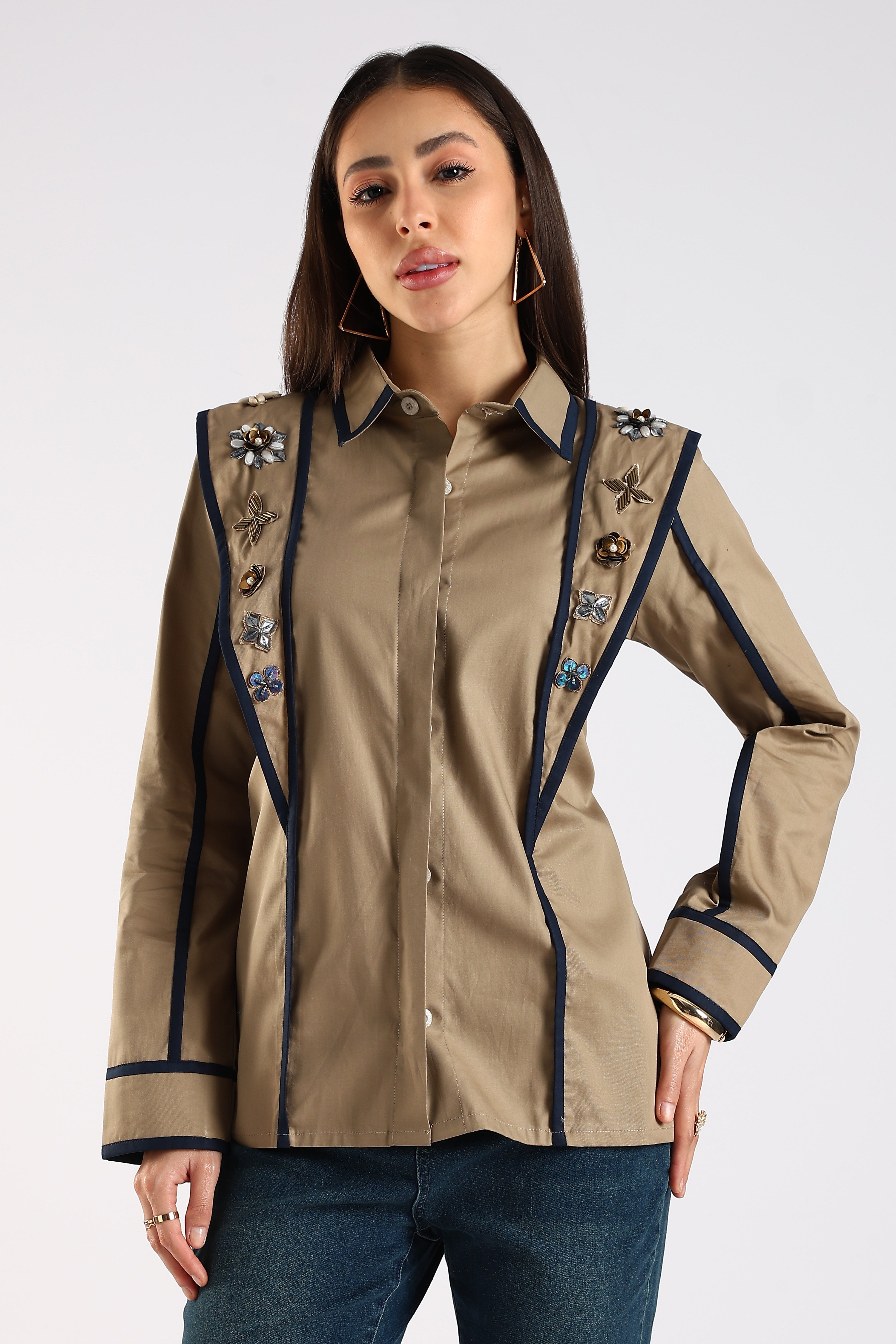 The khakhi handwork shirt