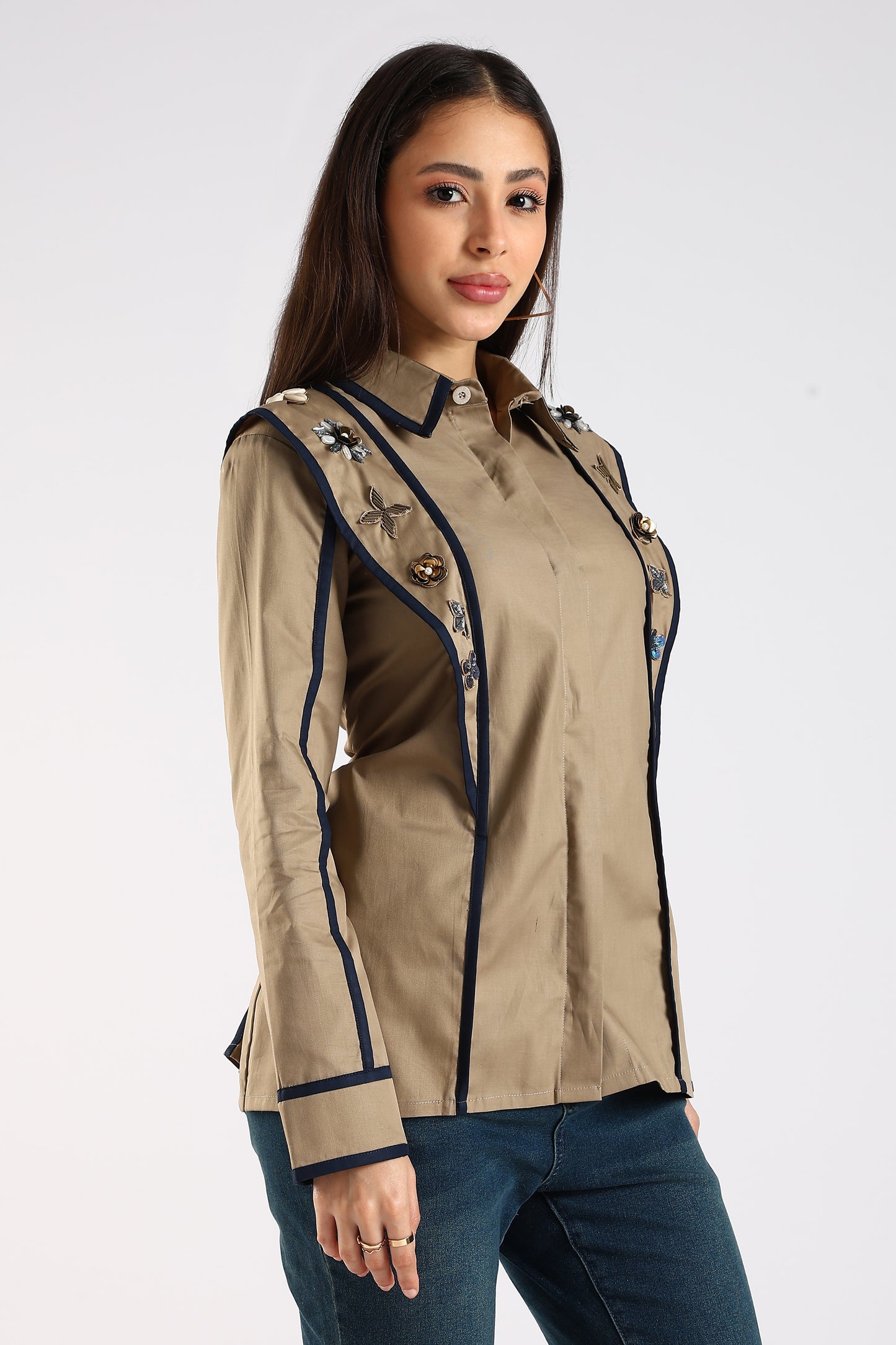 The khakhi handwork shirt