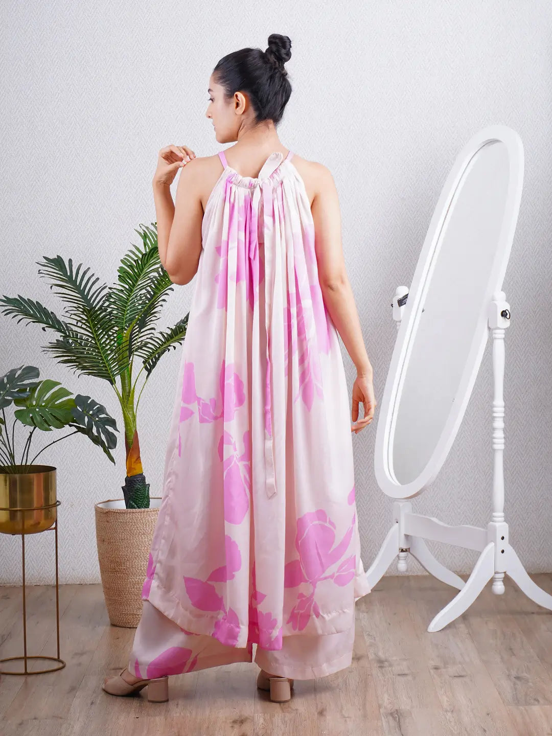Candy Pink Halter Co-ord Set