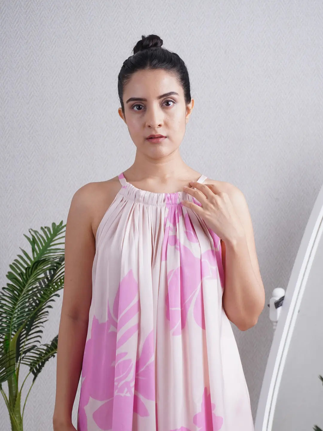 Candy Pink Halter Co-ord Set