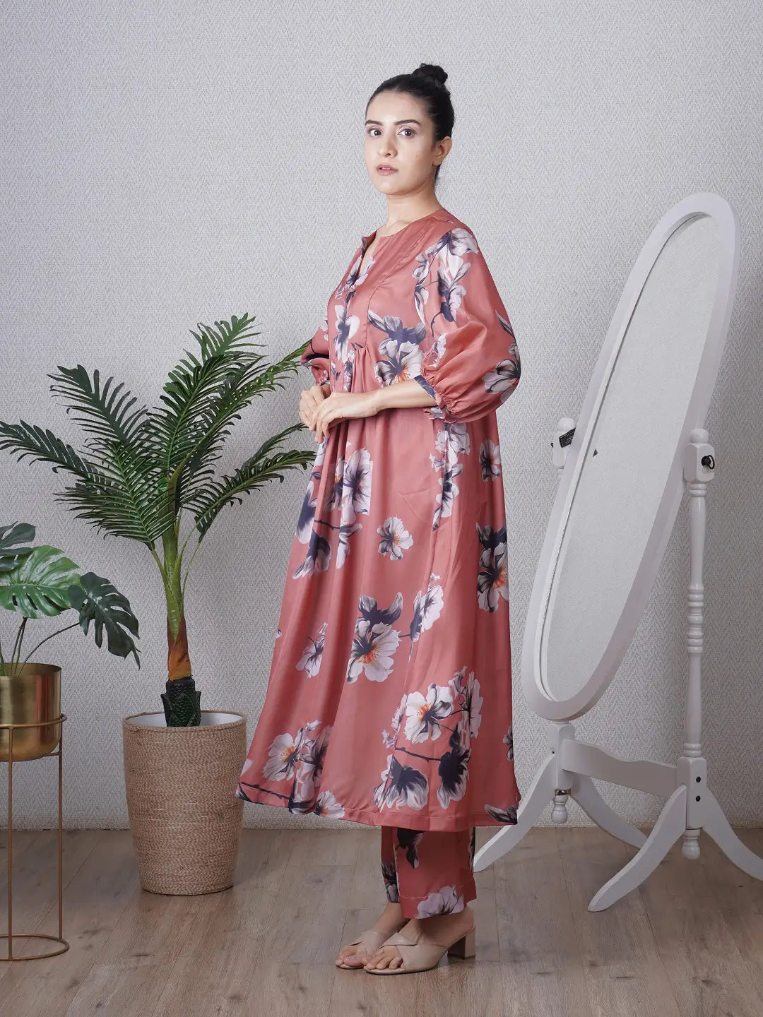 Mocha Yoke Co-ord Set