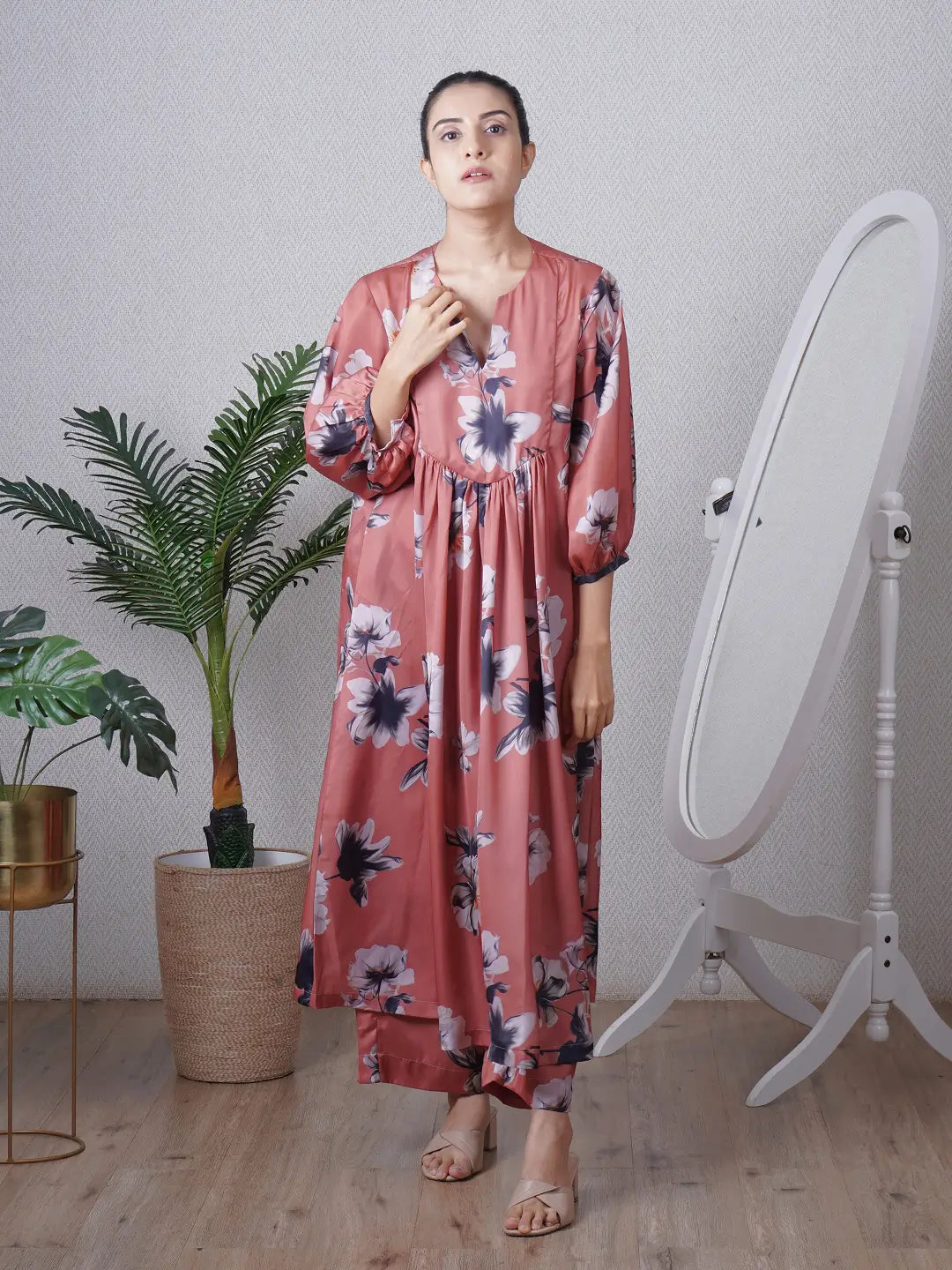 Mocha Yoke Co-ord Set
