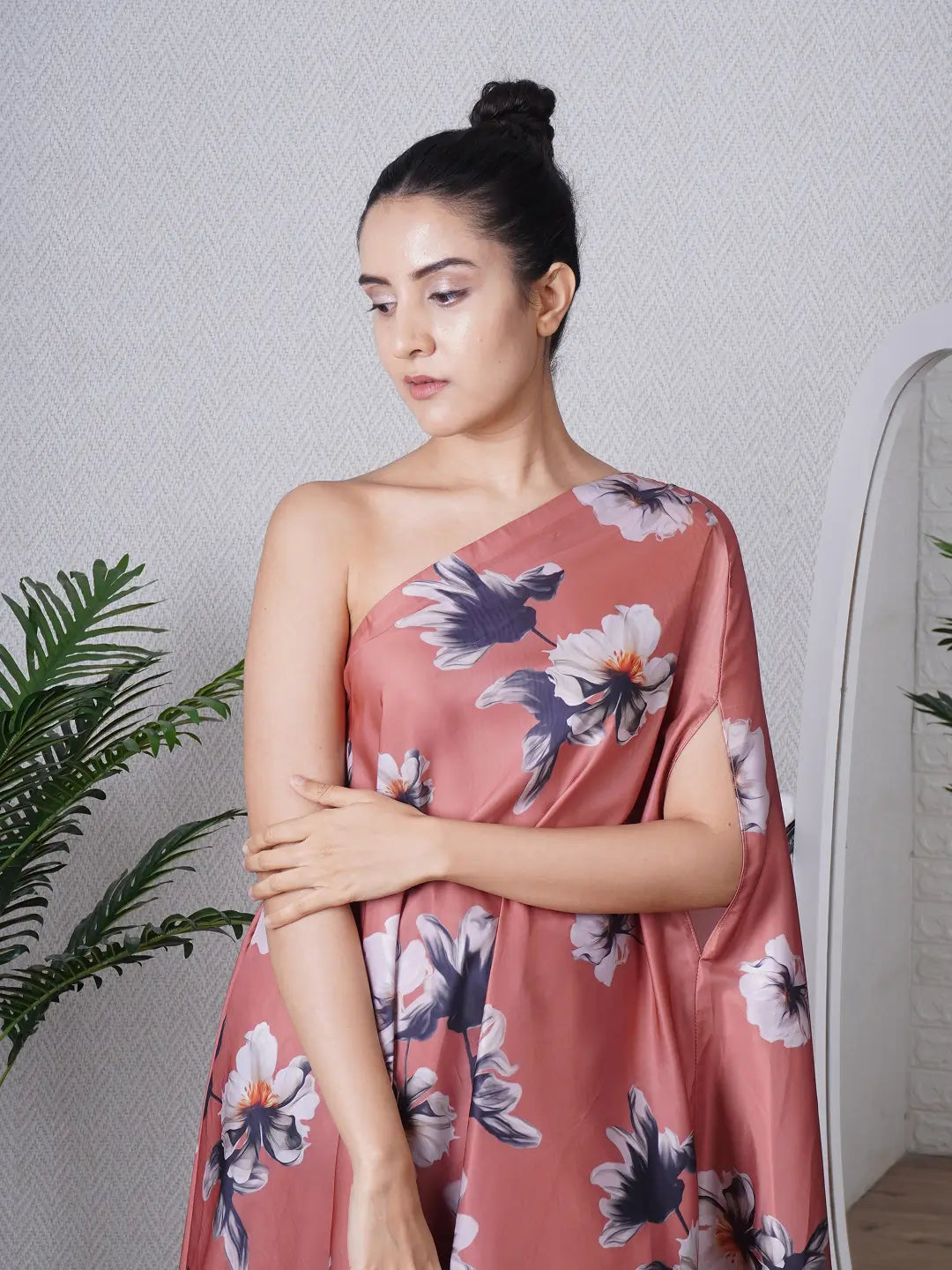 Mocha One Shoulder Co-ord Set
