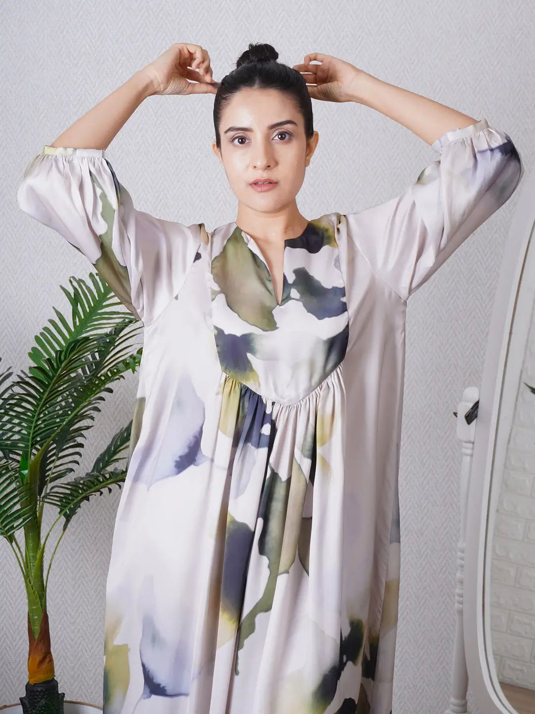 Green Yoke Co-ord Set