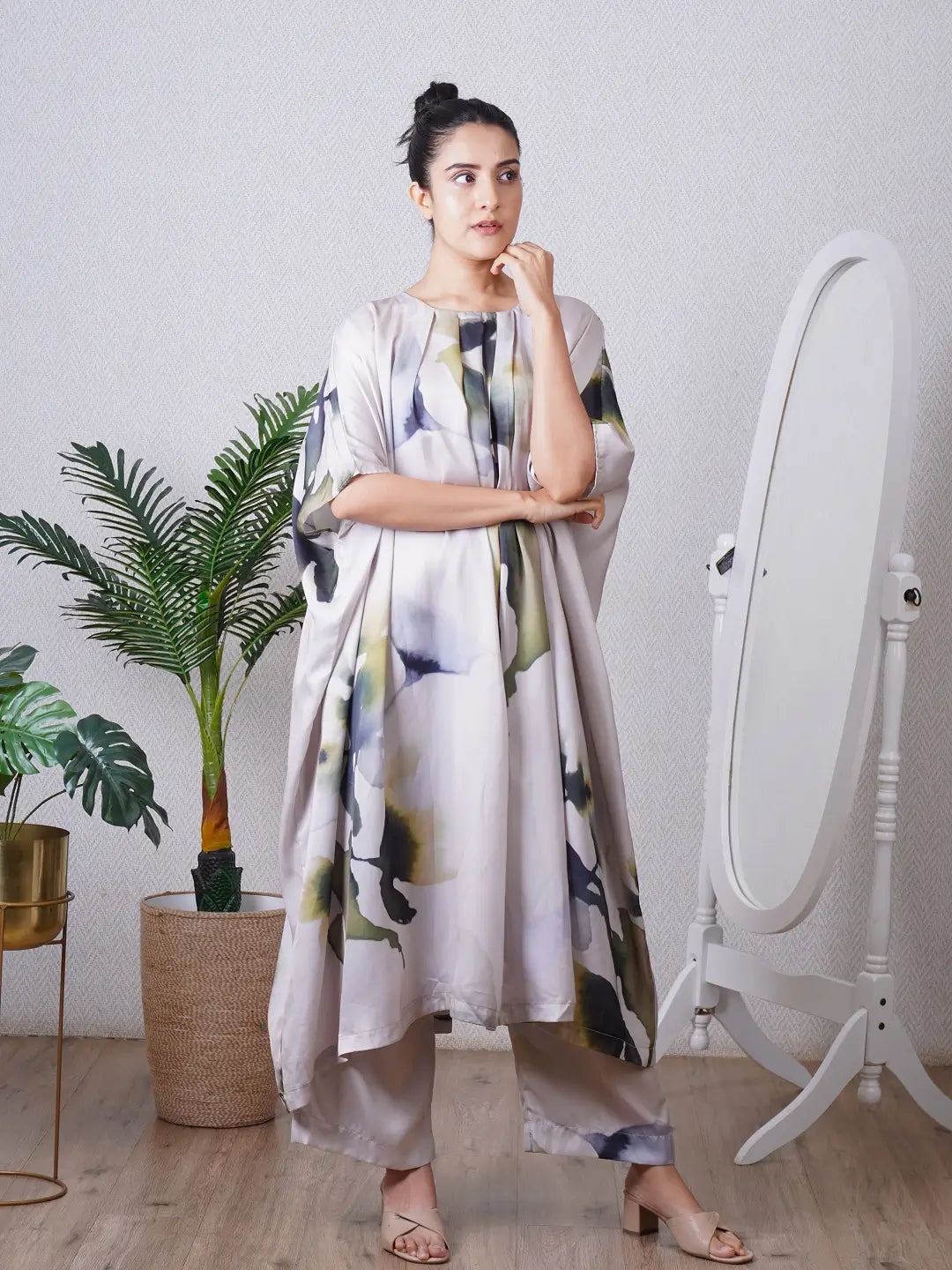 Green Kaftan Co-ord Set