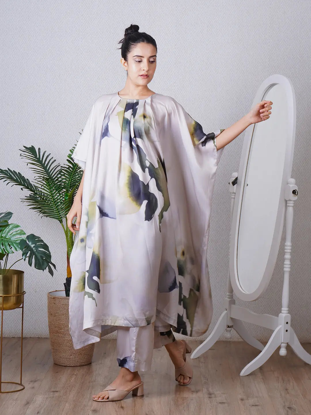Green Kaftan Co-ord Set