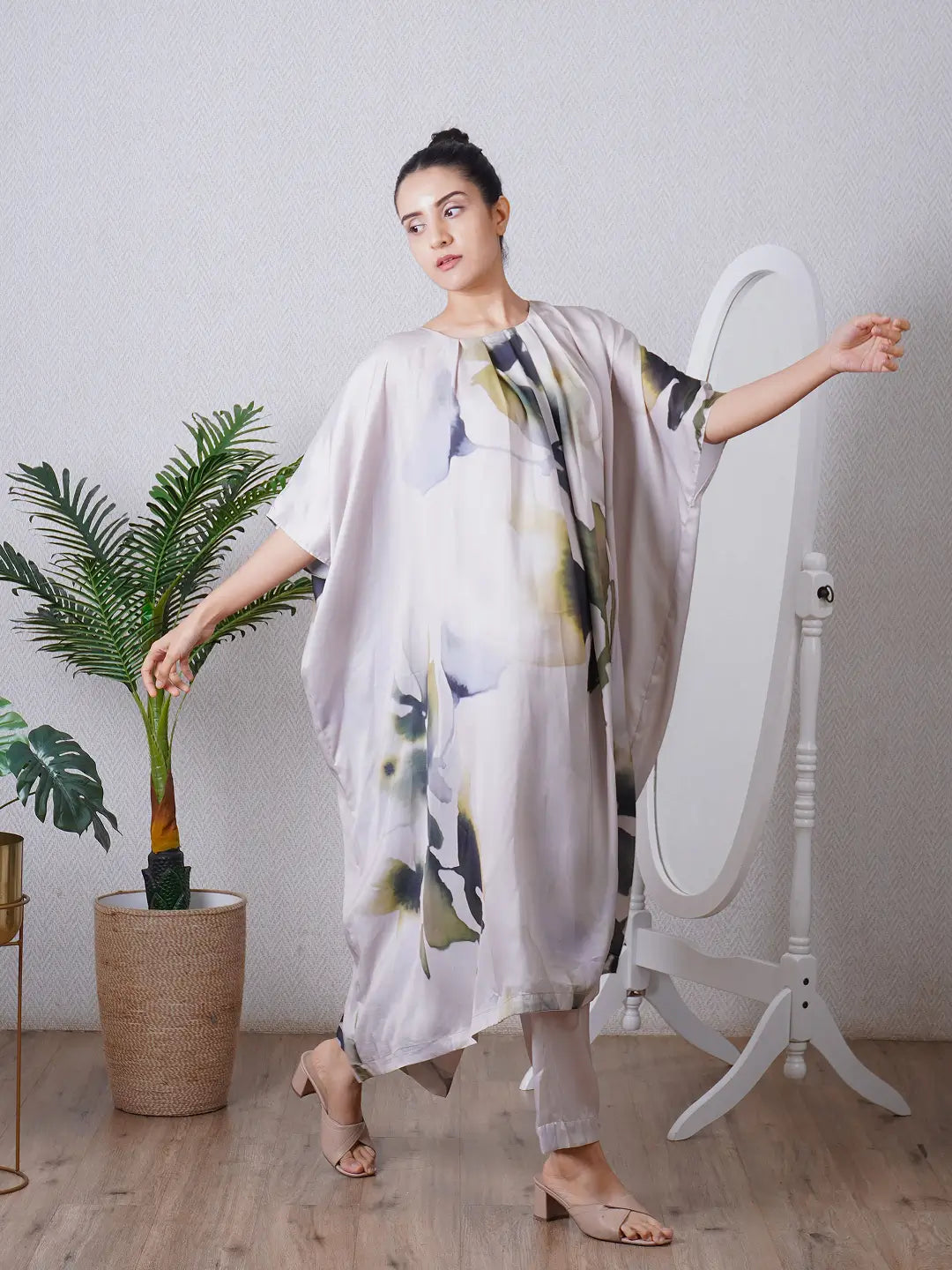 Green Kaftan Co-ord Set